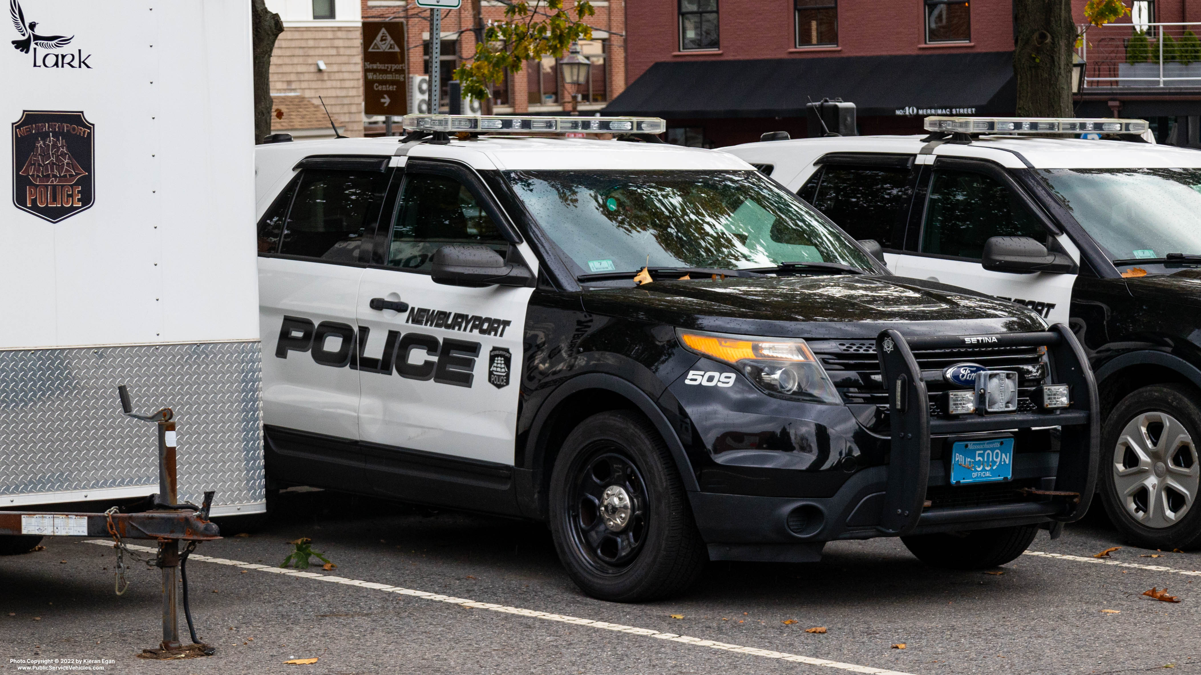 A photo  of Newburyport Police
            Cruiser 509, a 2014 Ford Police Interceptor Utility             taken by Kieran Egan