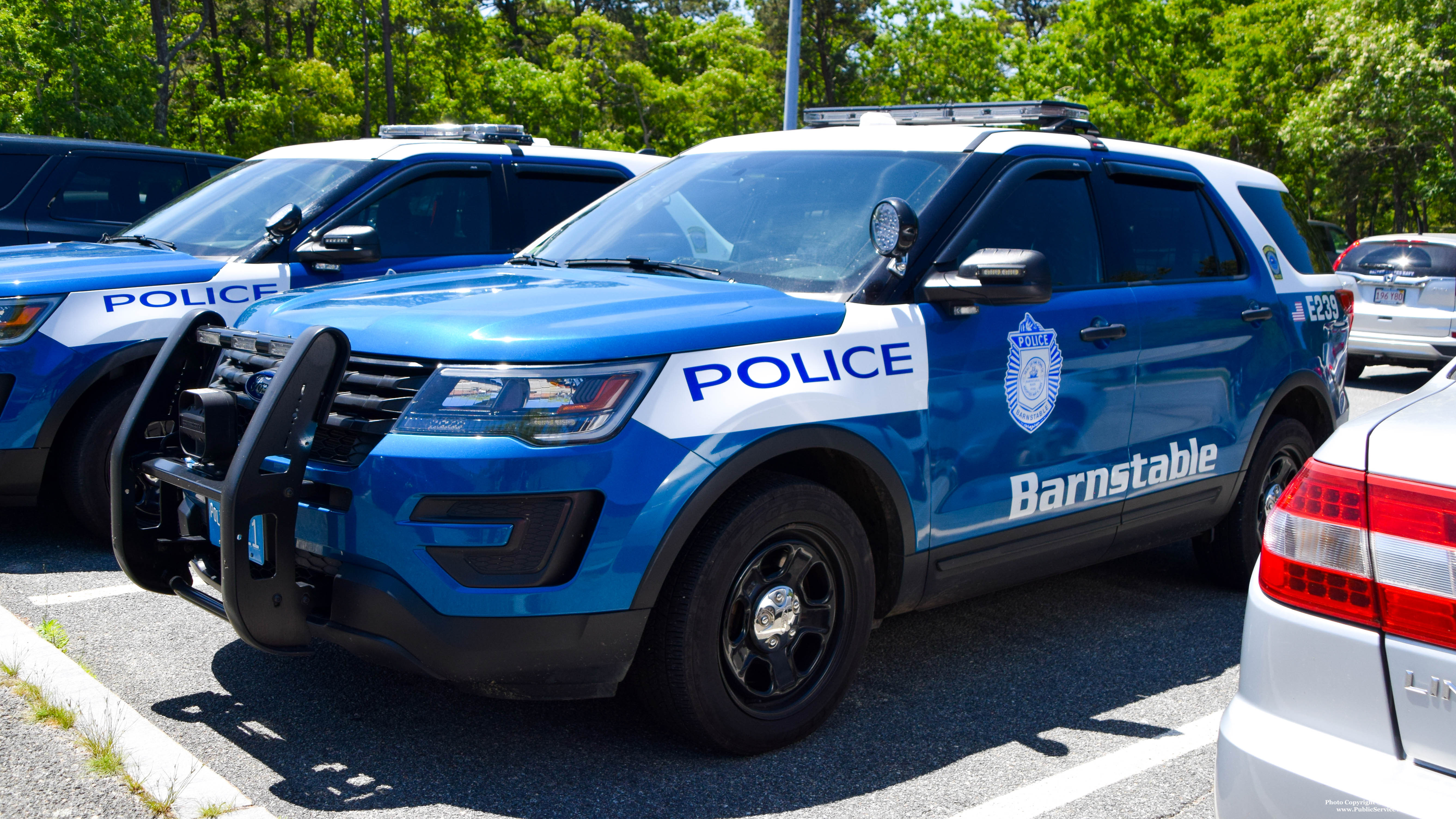 A photo  of Barnstable Police
            E-239, a 2018 Ford Police Interceptor Utility             taken by Kieran Egan