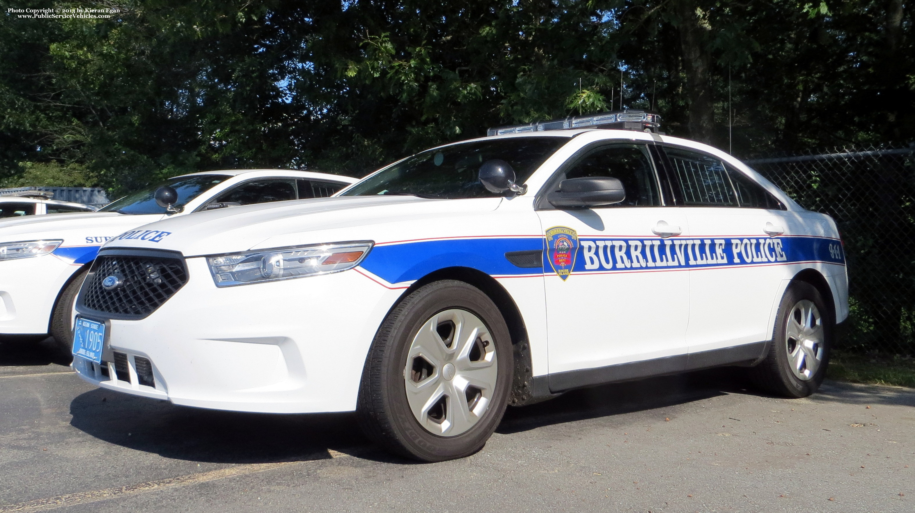 A photo  of Burrillville Police
            Cruiser 1905, a 2013 Ford Police Interceptor Sedan             taken by Kieran Egan