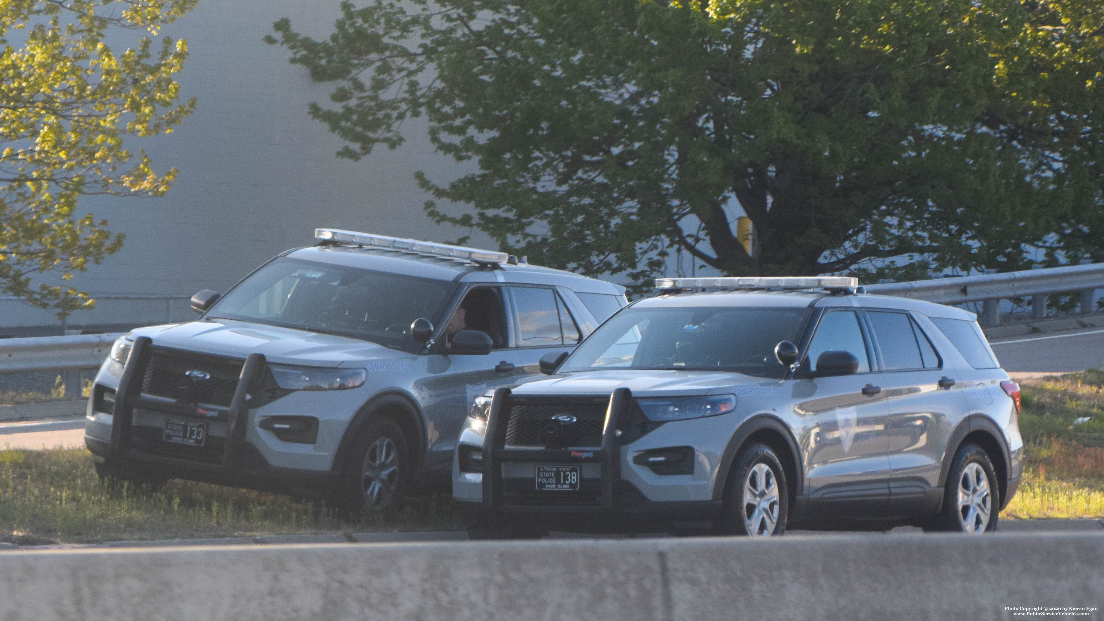 A photo  of Rhode Island State Police
            Cruiser 133, a 2020 Ford Police Interceptor Utility             taken by Kieran Egan