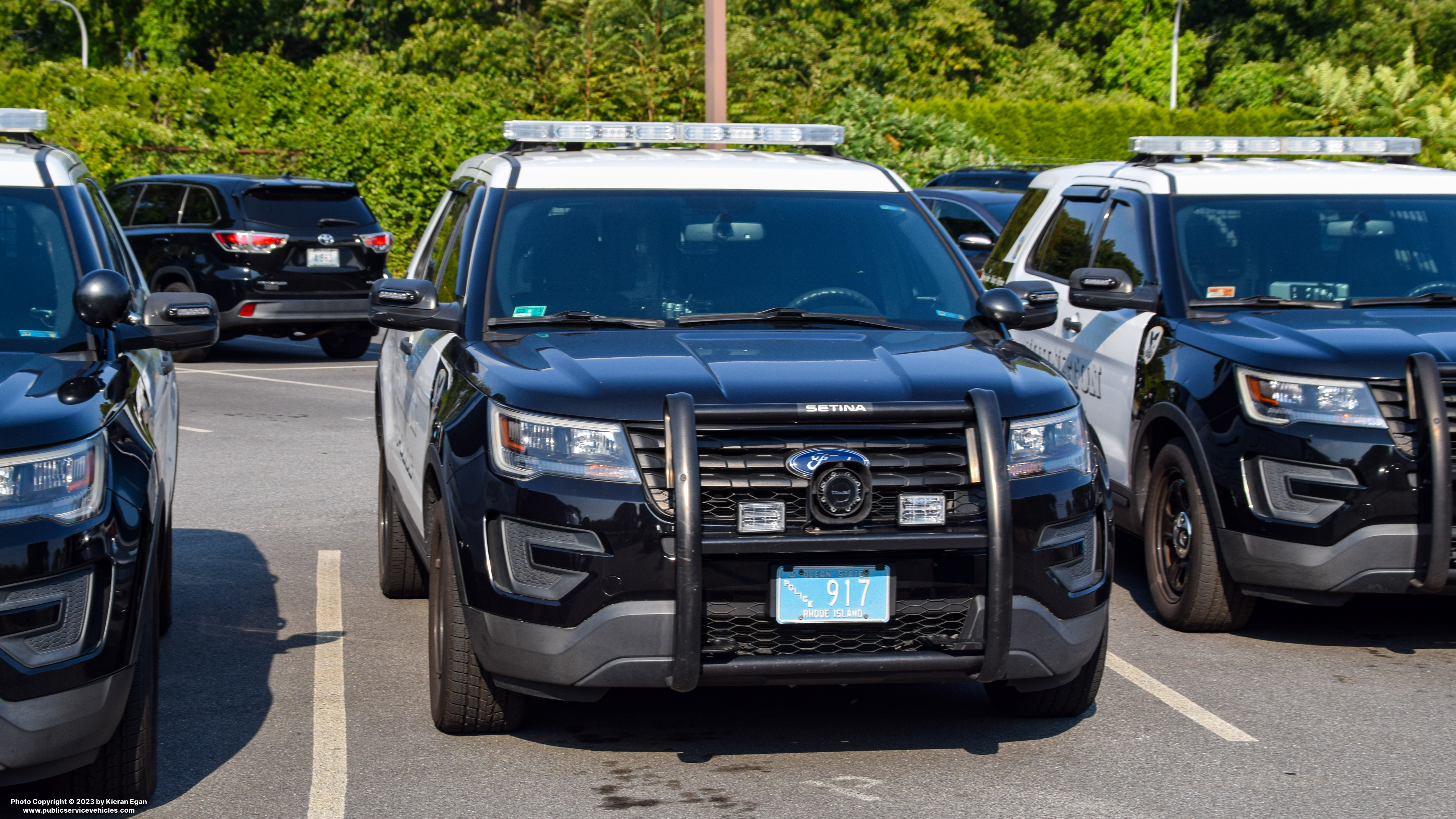 A photo  of Johnston Police
            Cruiser 917, a 2016-2019 Ford Police Interceptor Utility             taken by Kieran Egan