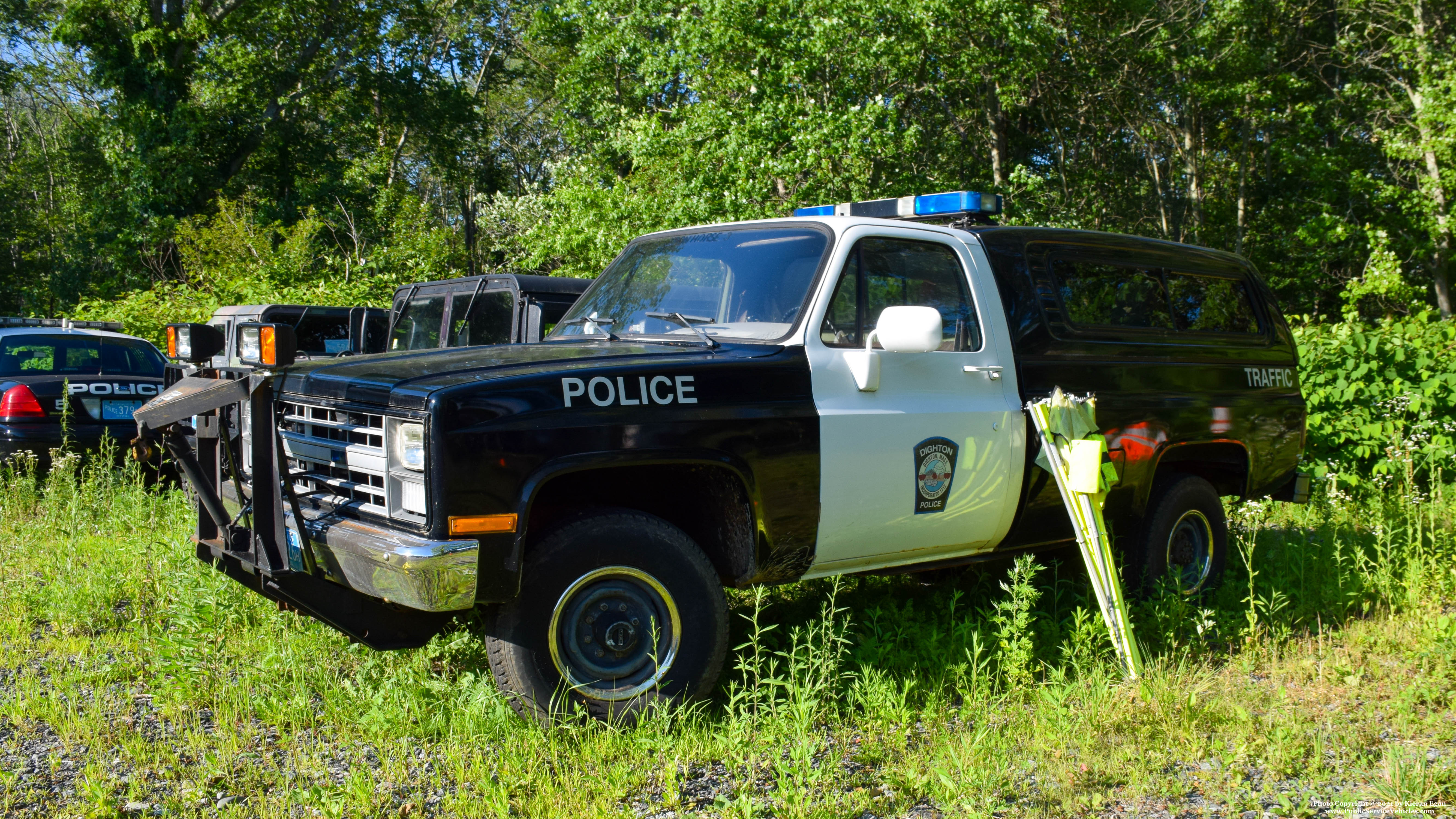 A photo  of Dighton Police
            Traffic Unit, a 1986 Chevrolet D30             taken by Kieran Egan