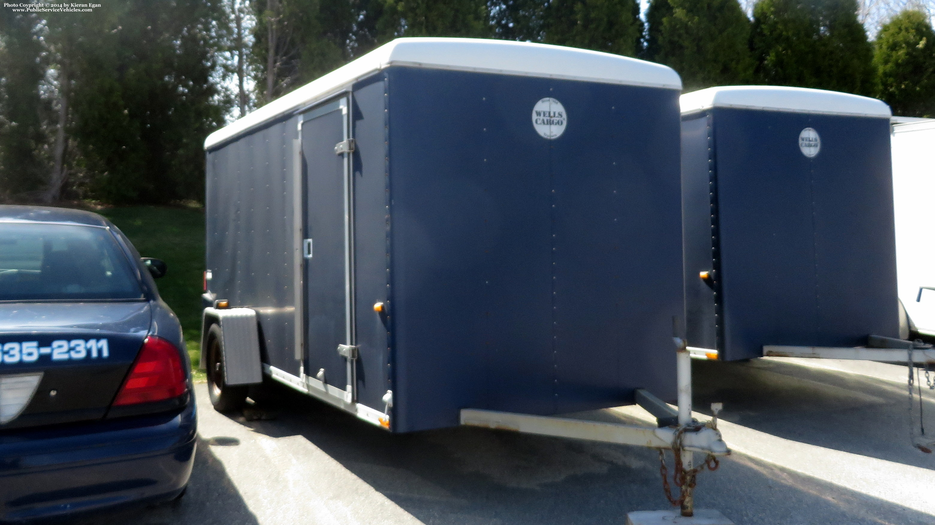 A photo  of Little Compton Police
            Trailer, a 1990-2010 Wells Cargo Trailer             taken by Kieran Egan