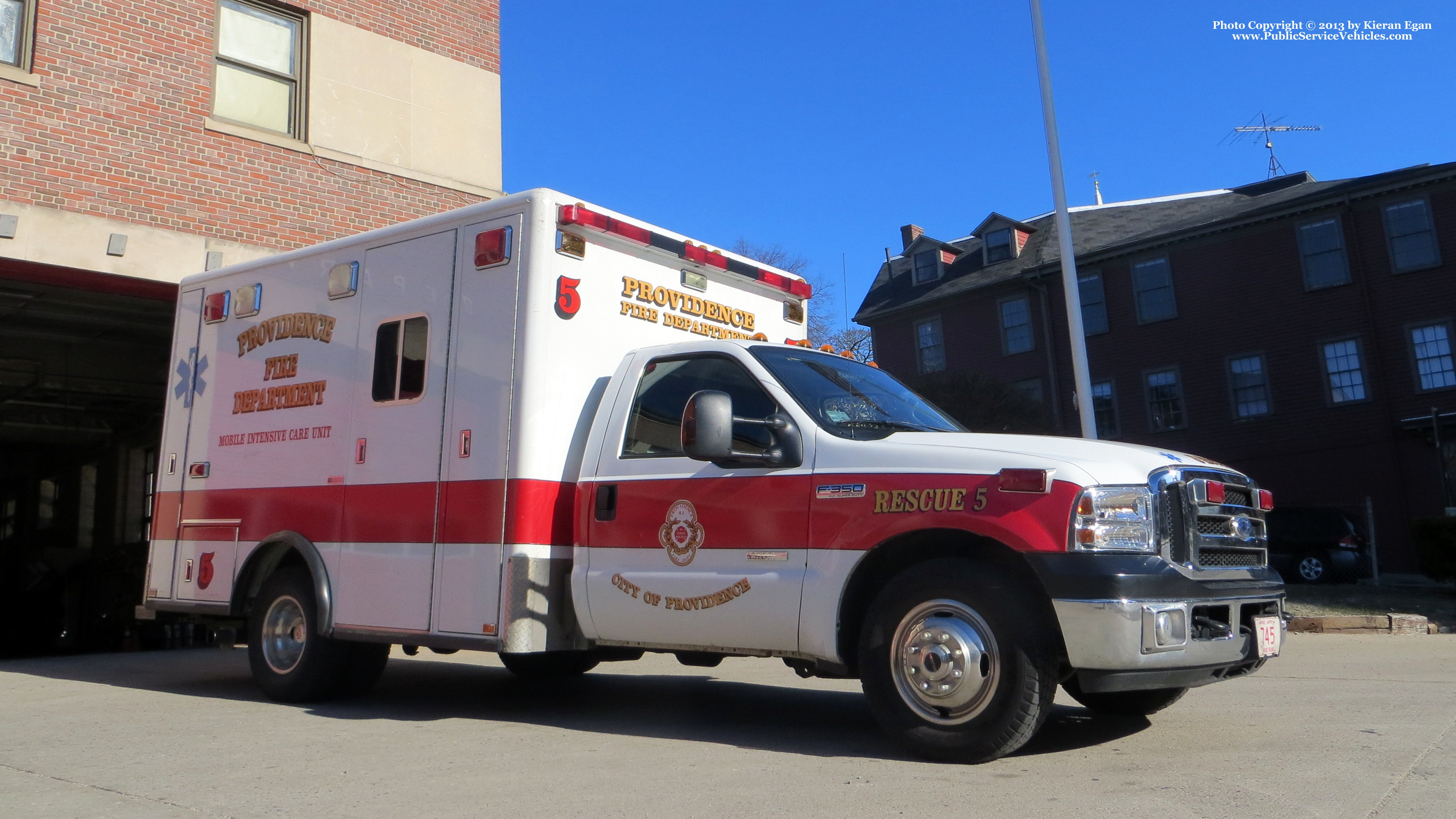 A photo  of Providence Fire
            Rescue 5, a 2006 Ford F-350/Horton             taken by Kieran Egan
