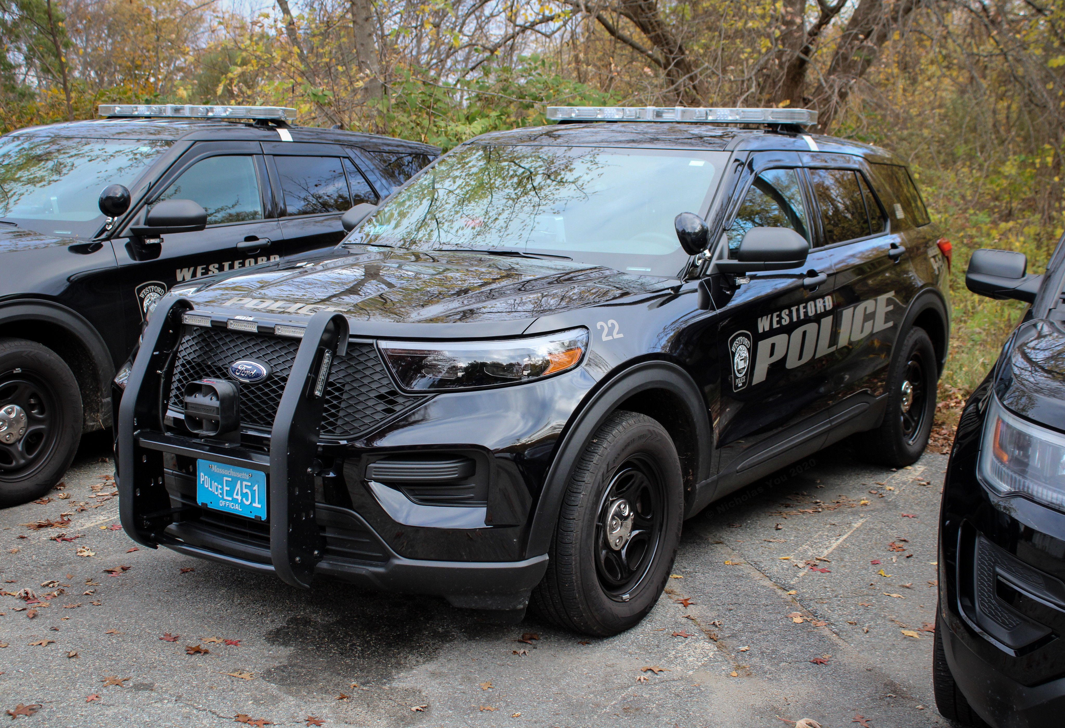 A photo  of Westford Police
            Cruiser 22, a 2020 Ford Police Interceptor Utility             taken by Nicholas You