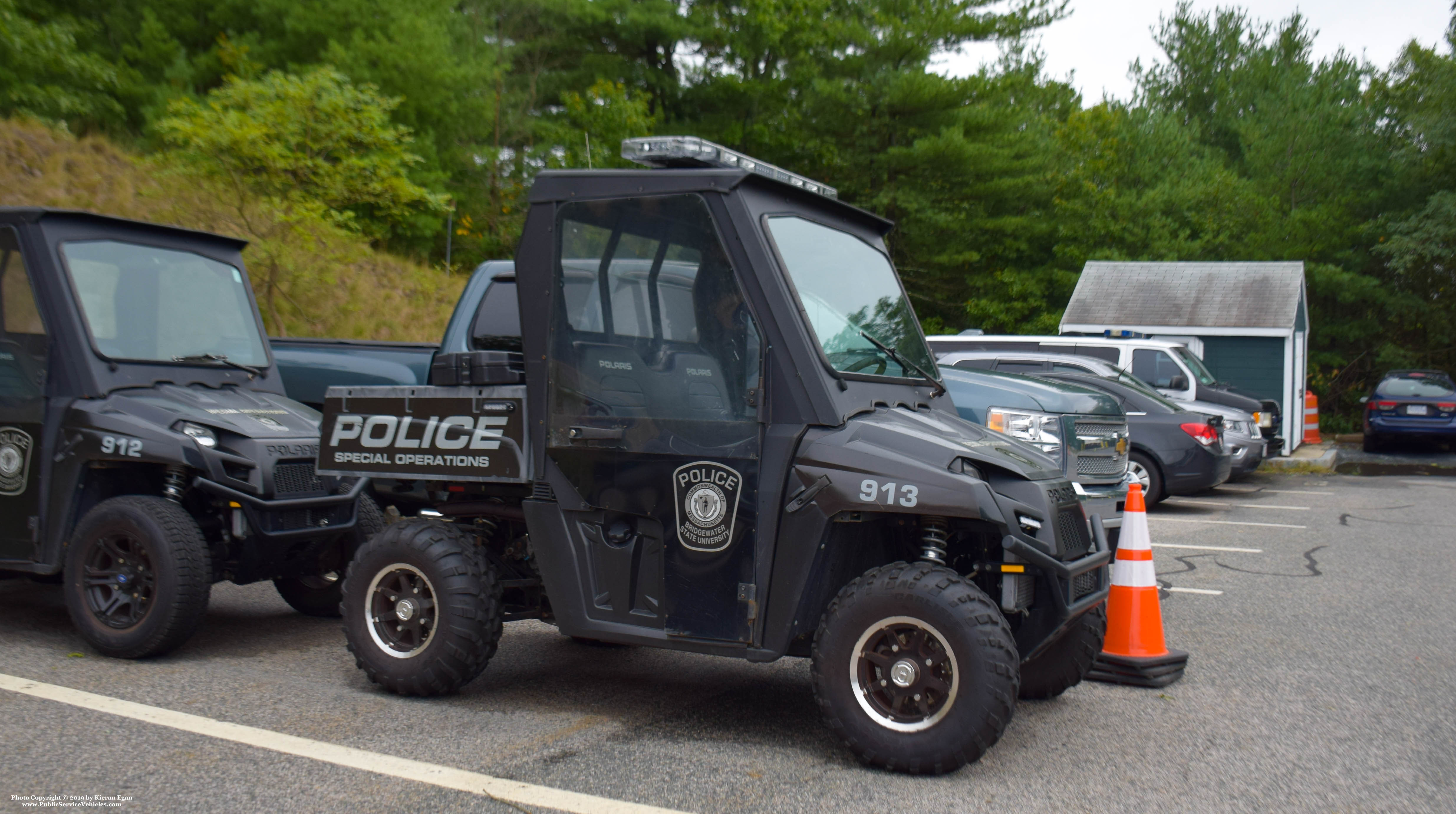 A photo  of Bridgewater State University Police
            Unit 913, a 2000-2017 Polaris             taken by Kieran Egan