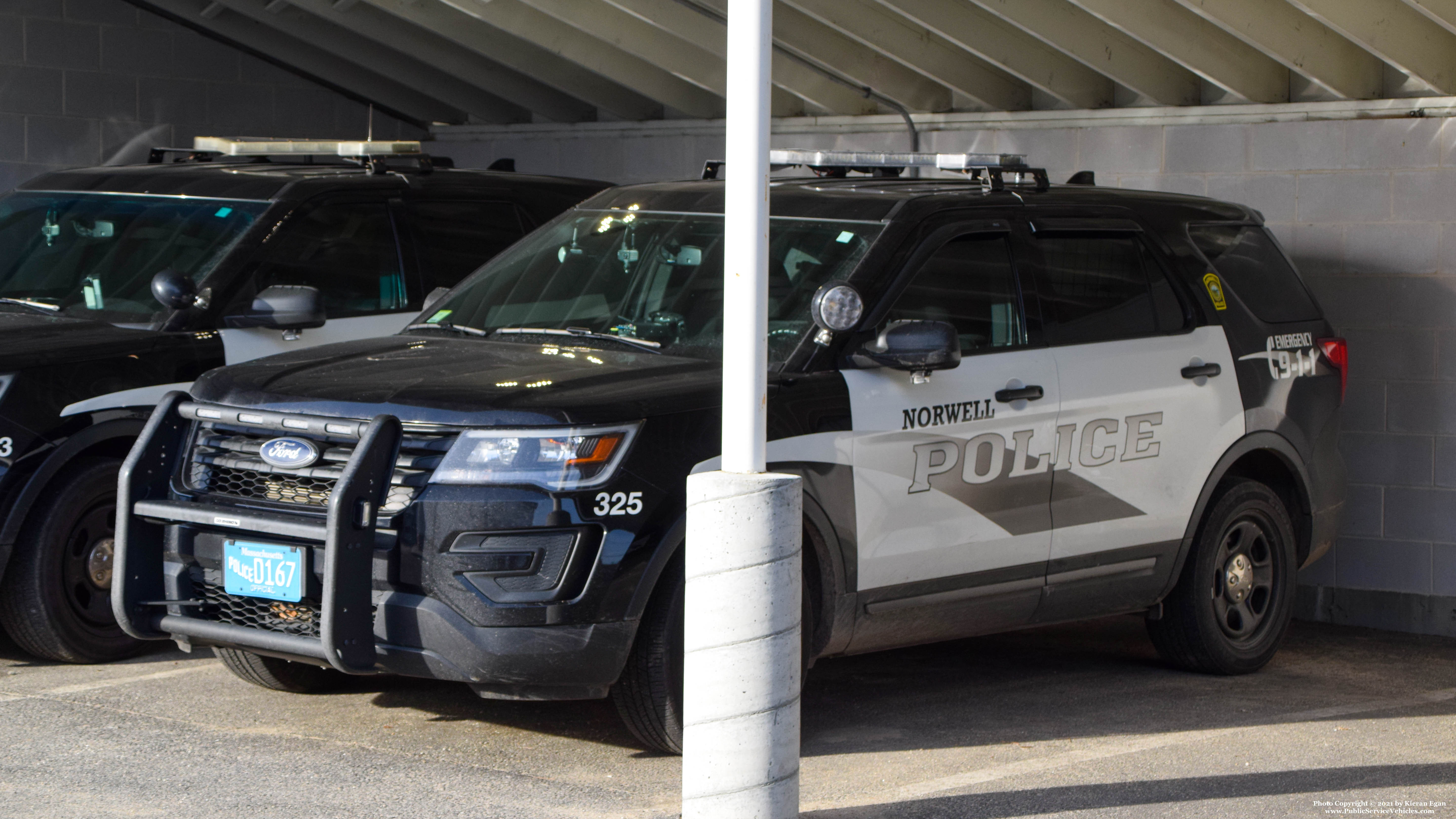 A photo  of Norwell Police
            Cruiser 325, a 2017 Ford Police Interceptor Utility             taken by Kieran Egan