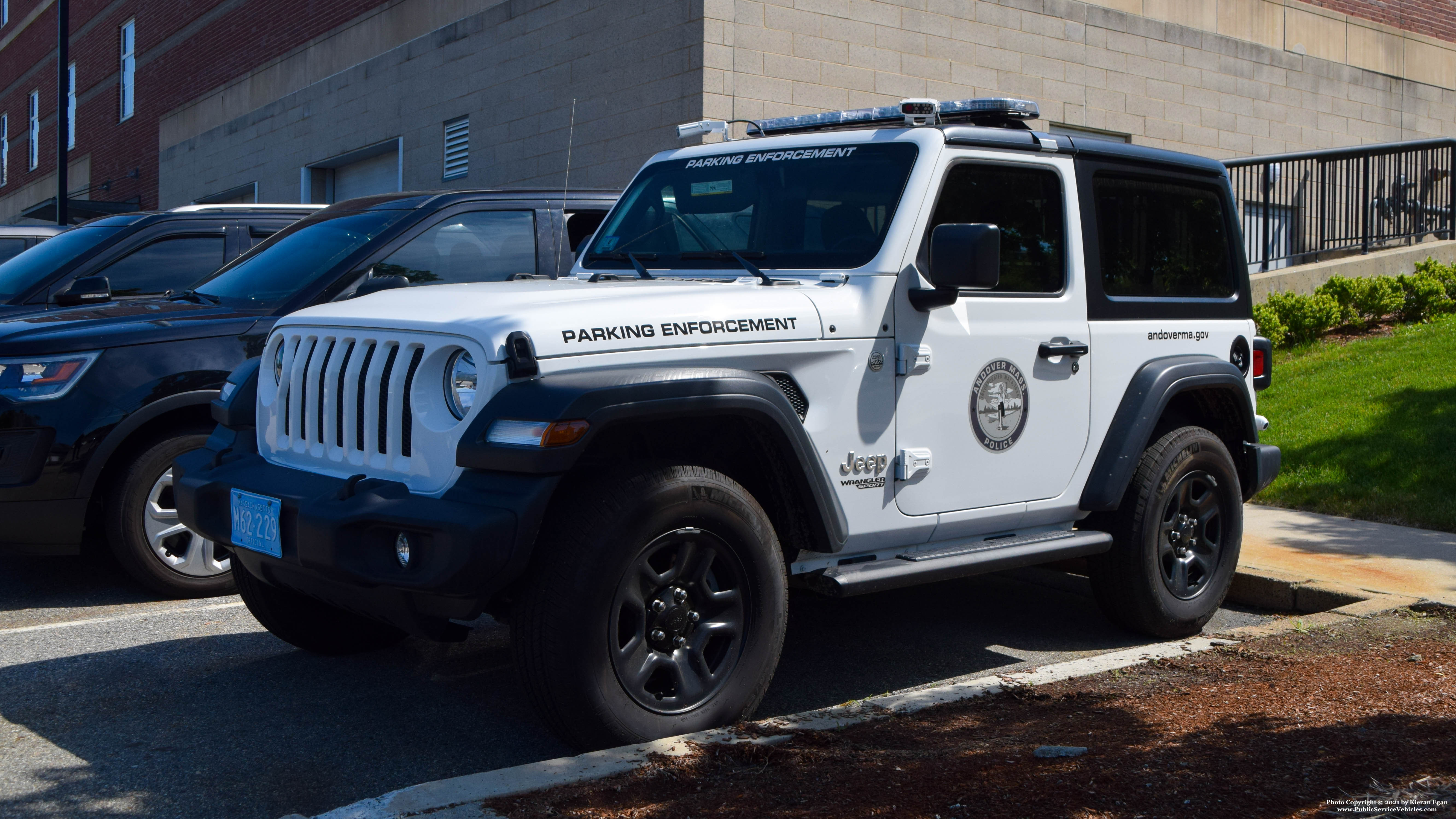 A photo  of Andover Police
            Parking Enforcement Unit, a 2020 Jeep Wrangler             taken by Kieran Egan