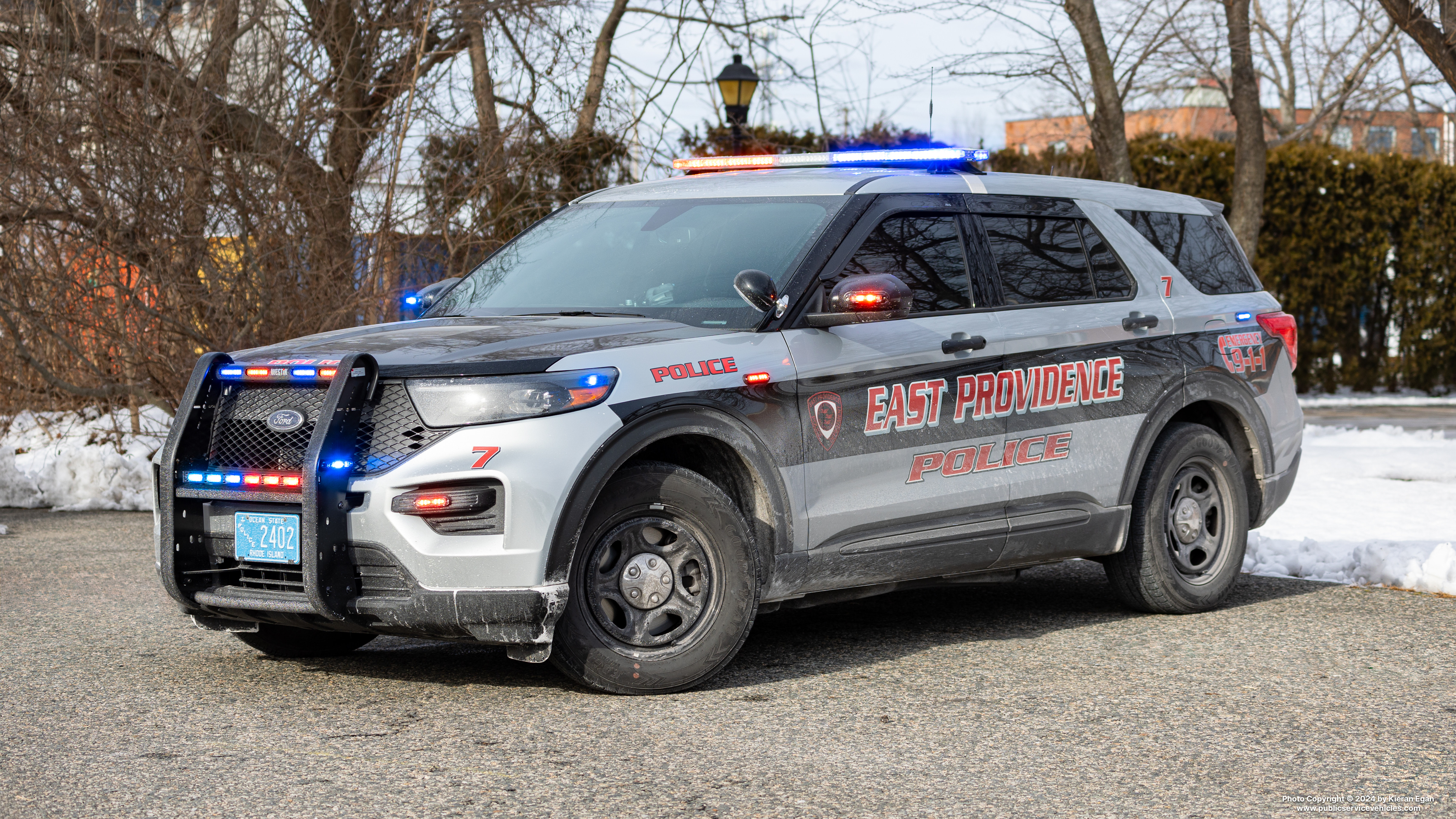 A photo  of East Providence Police
            Car 7, a 2022 Ford Police Interceptor Utility             taken by Kieran Egan