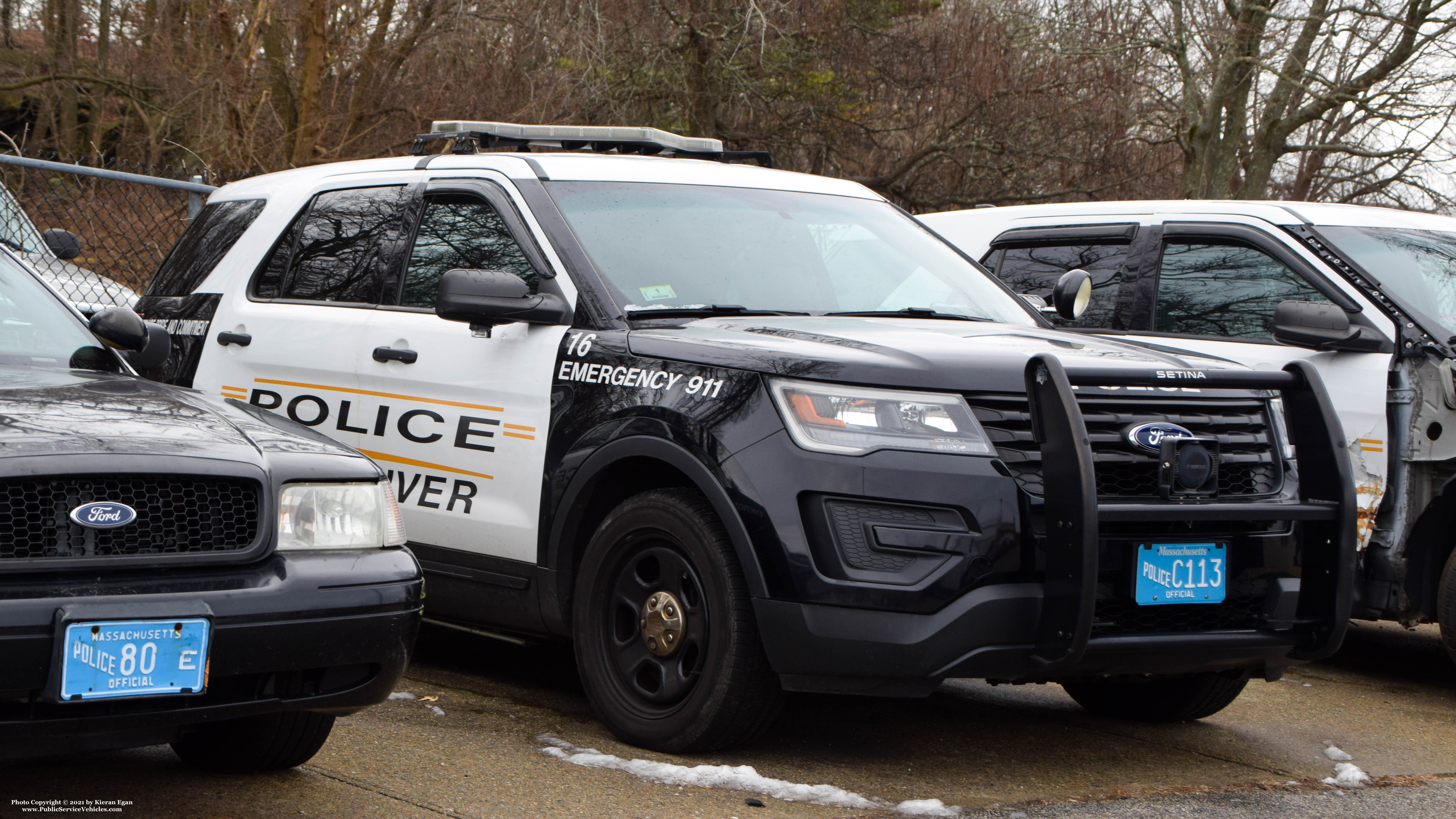 A photo  of Fall River Police
            Car 16, a 2016 Ford Police Interceptor Utility             taken by Kieran Egan