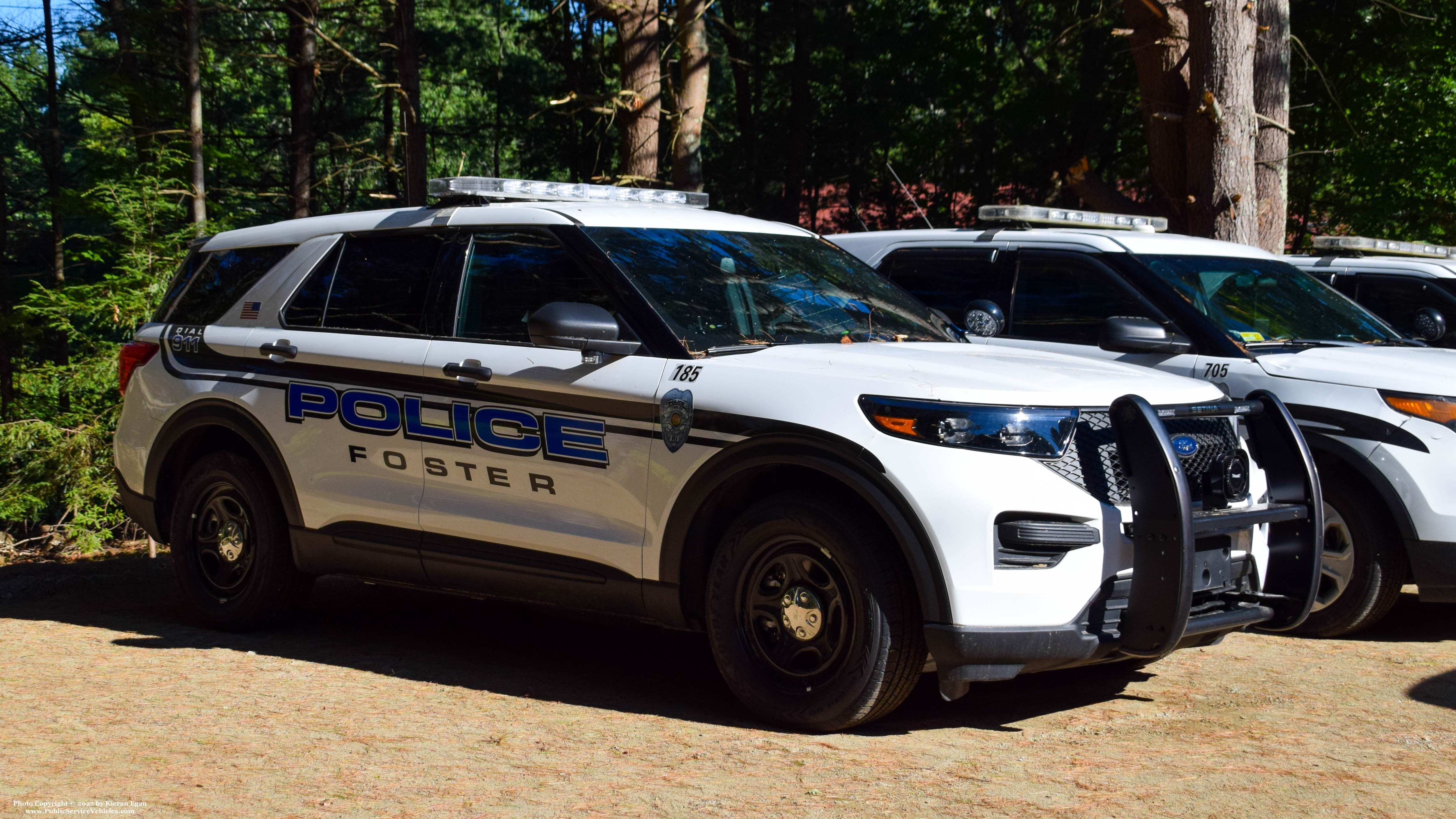 A photo  of Foster Police
            Cruiser 185, a 2022 Ford Police Interceptor Utility             taken by Kieran Egan