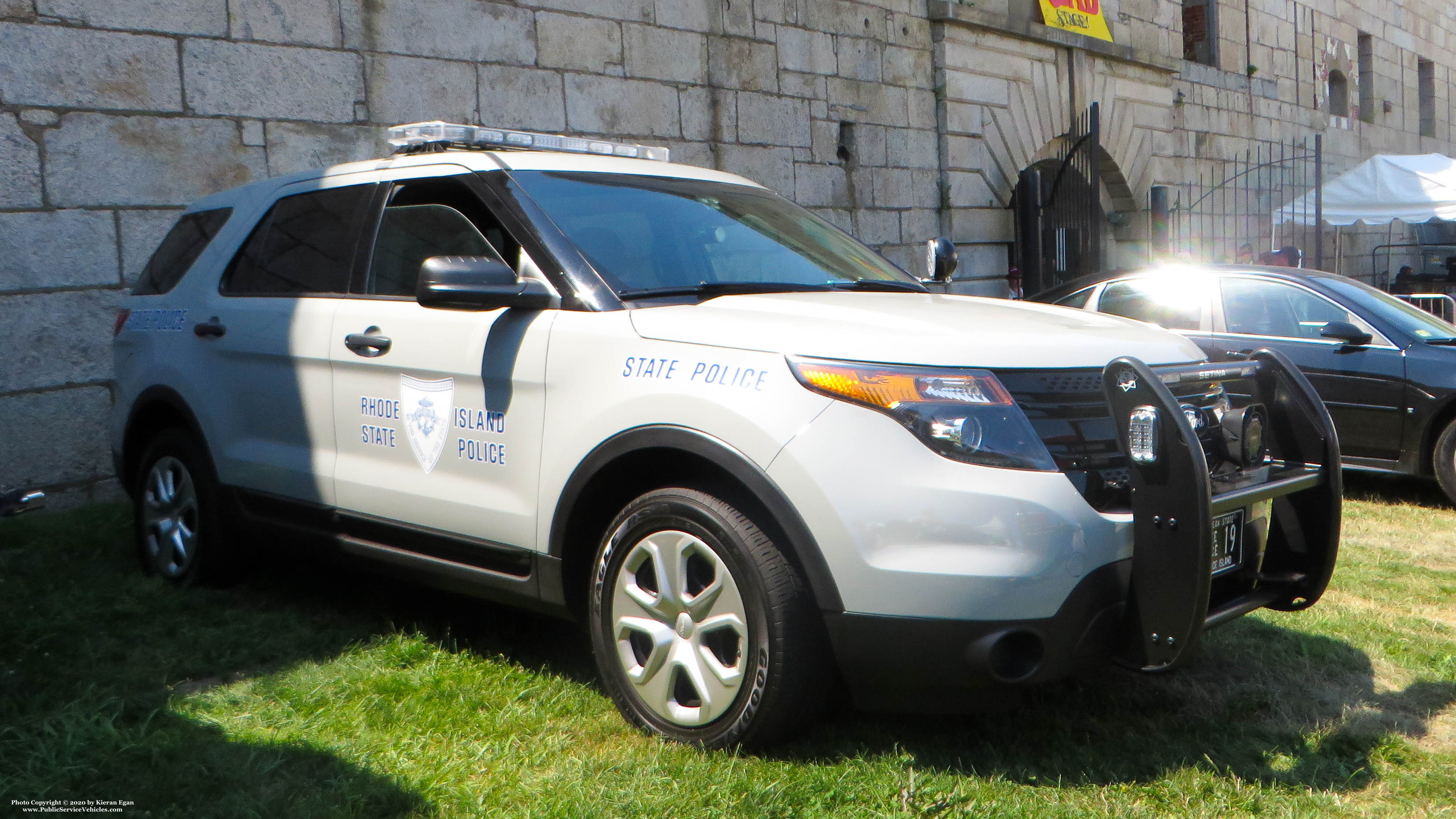 A photo  of Rhode Island State Police
            Cruiser 19, a 2013-2015 Ford Police Interceptor Utility             taken by Kieran Egan