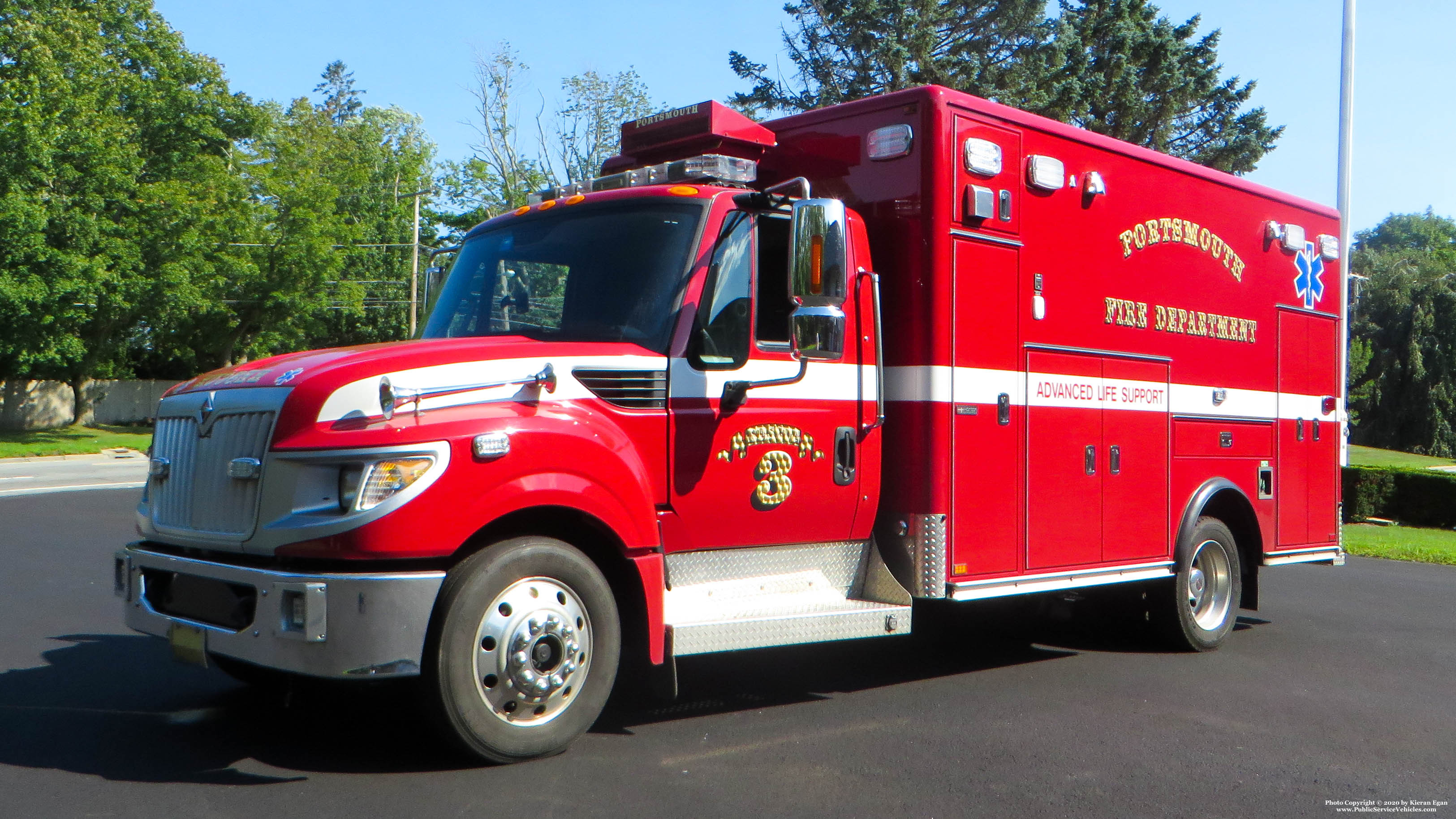 A photo  of Portsmouth Fire
            Rescue 3, a 2013 International TerraStar             taken by Kieran Egan