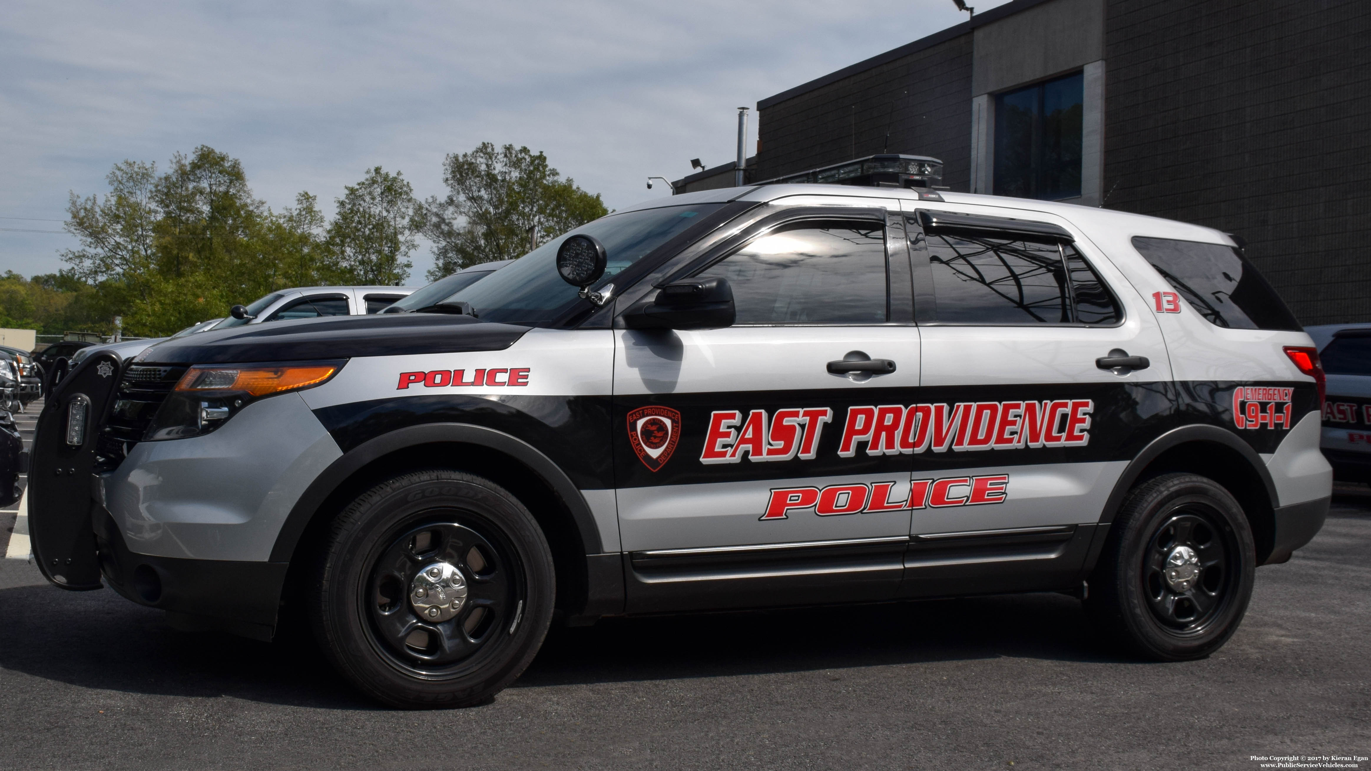 A photo  of East Providence Police
            Car 13, a 2015 Ford Police Interceptor Utility             taken by Kieran Egan