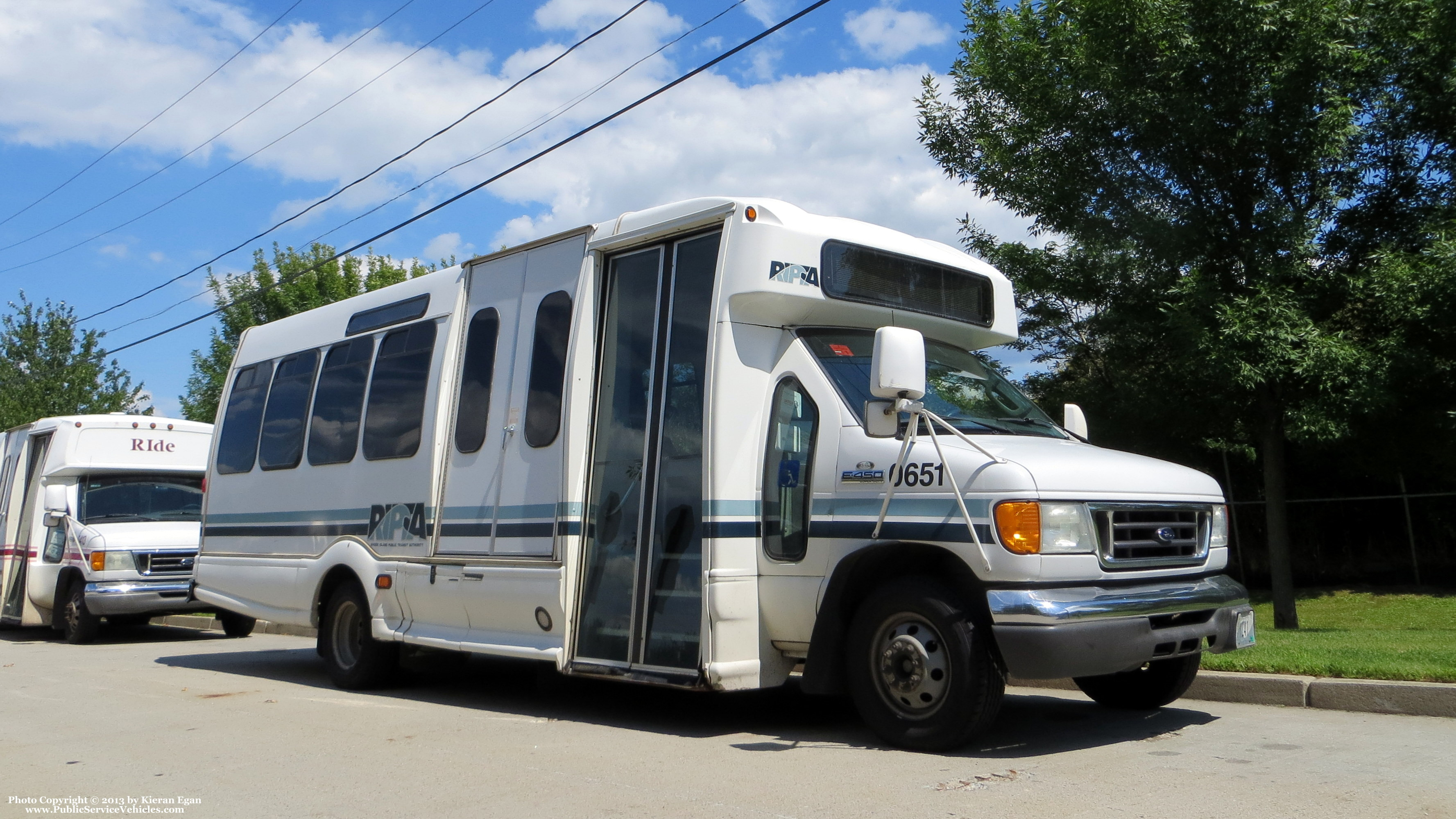 A photo  of Rhode Island Public Transit Authority
            Flex Van 0651, a 2006 Ford E-450 Bus             taken by Kieran Egan