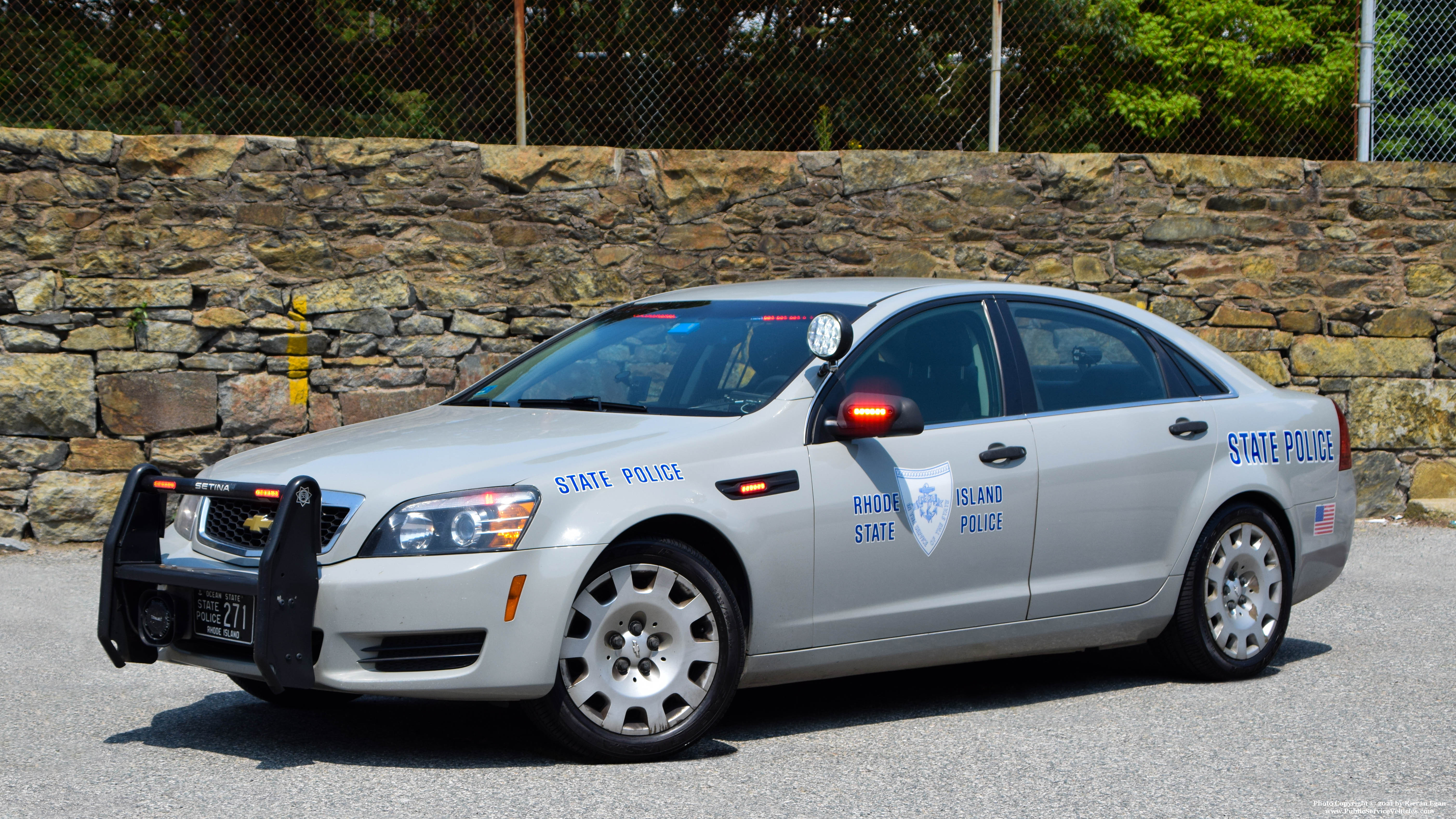 A photo  of Rhode Island State Police
            Cruiser 271, a 2013 Chevrolet Caprice             taken by Kieran Egan