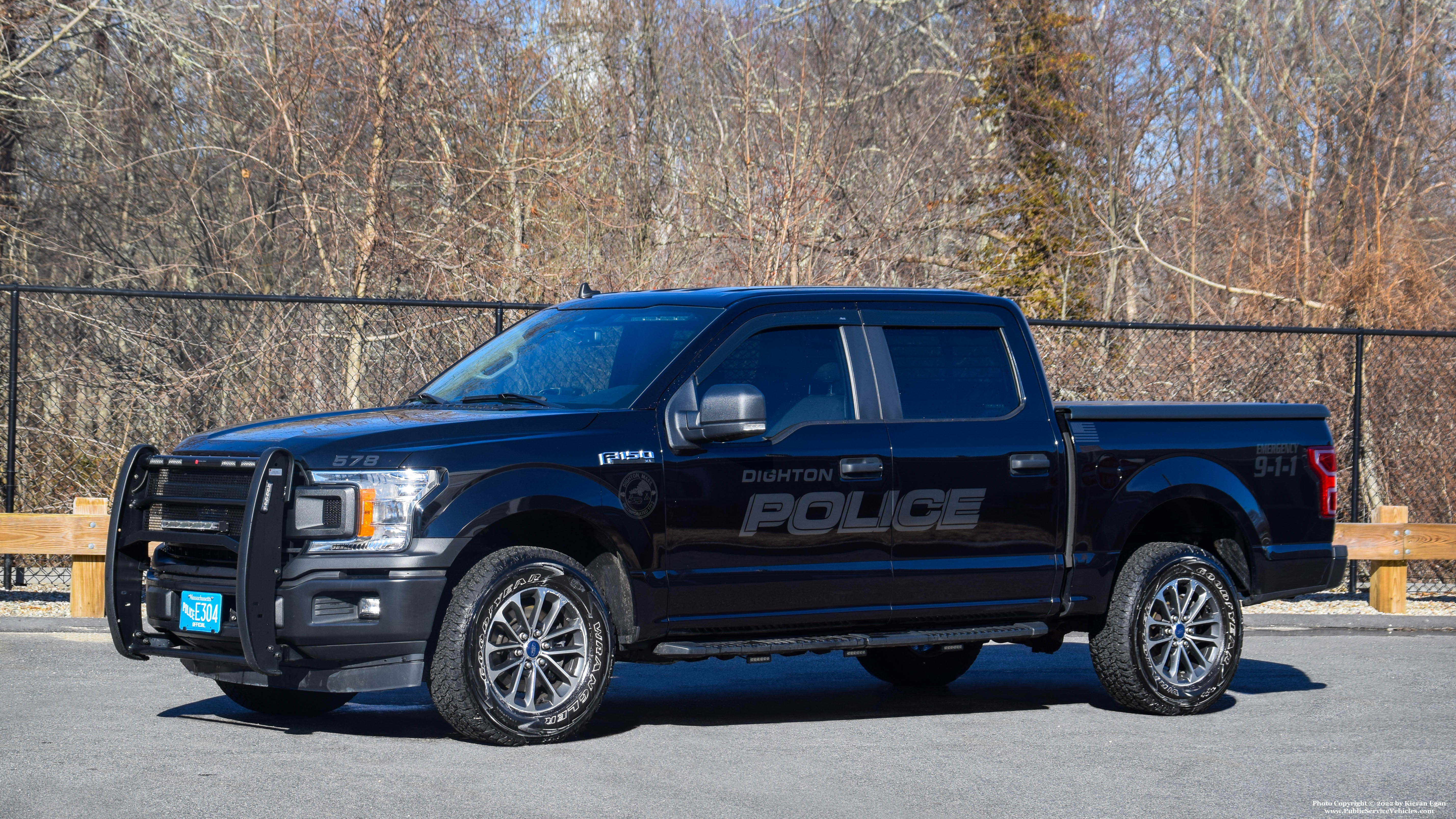 A photo  of Dighton Police
            Cruiser 578, a 2020 Ford F-150 Police Responder             taken by Kieran Egan