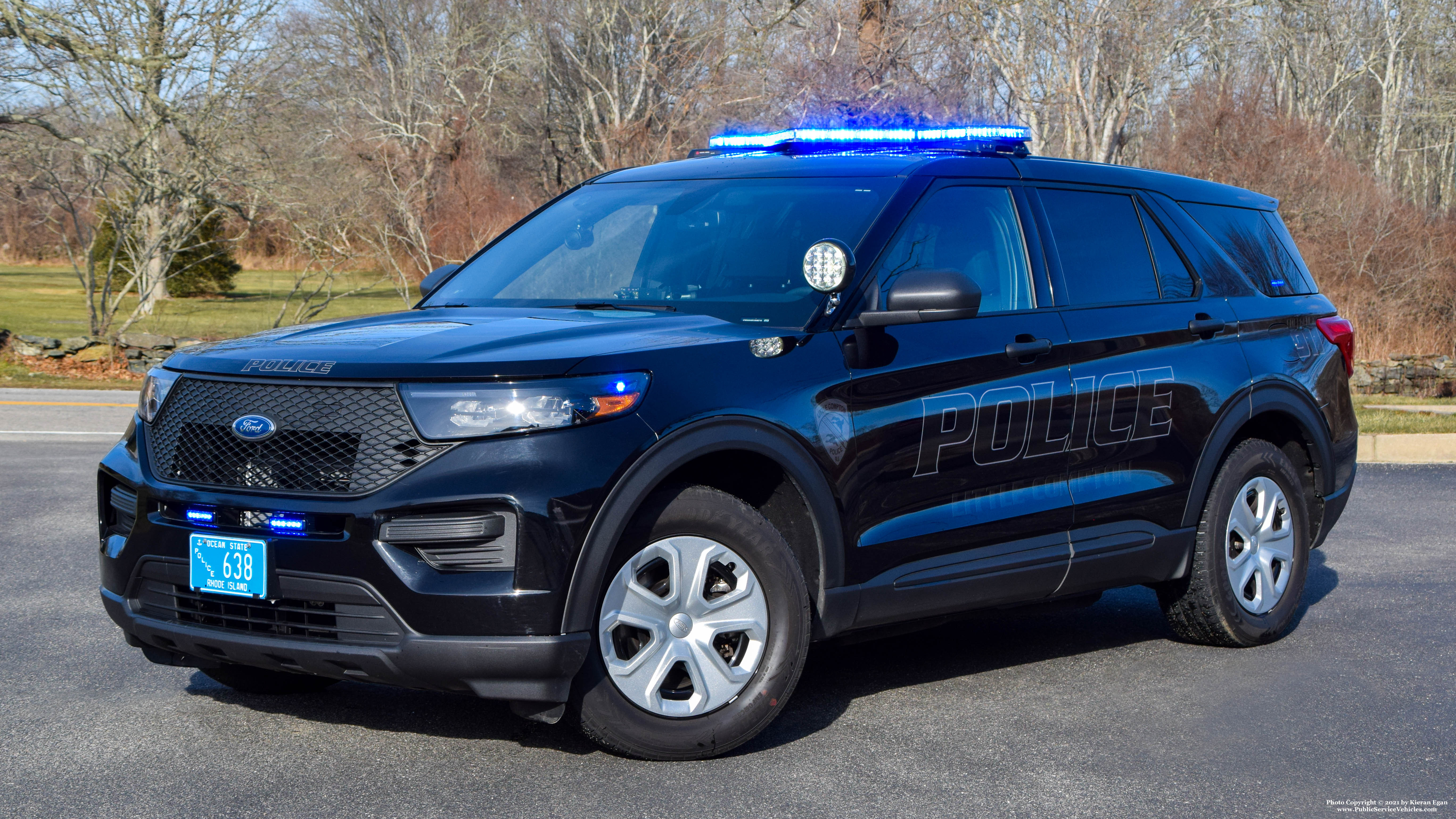 A photo  of Little Compton Police
            Cruiser 638, a 2020 Ford Police Interceptor Utility             taken by Kieran Egan