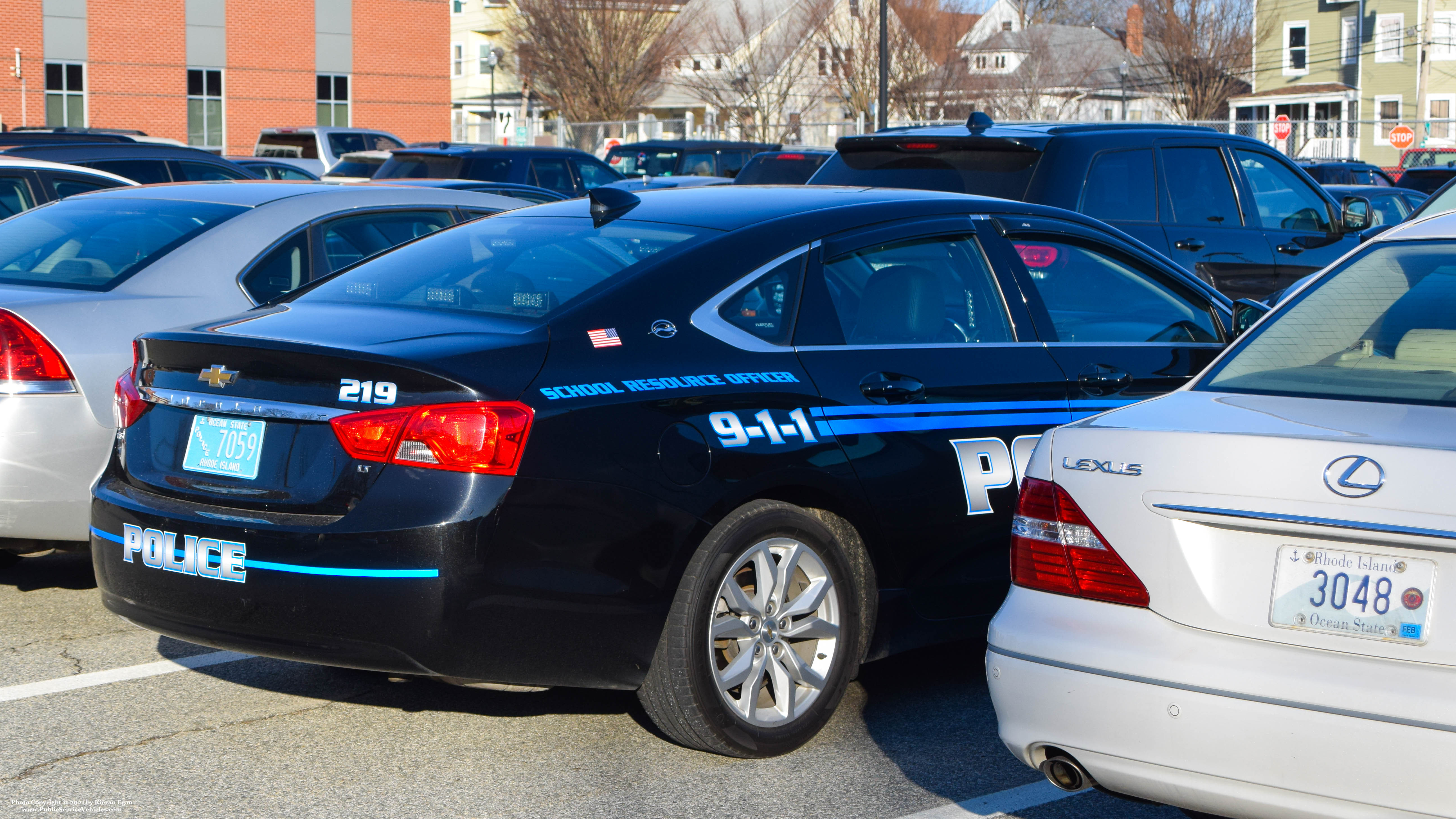 A photo  of Cranston Police
            Cruiser 219, a 2019 Chevrolet Impala             taken by Kieran Egan