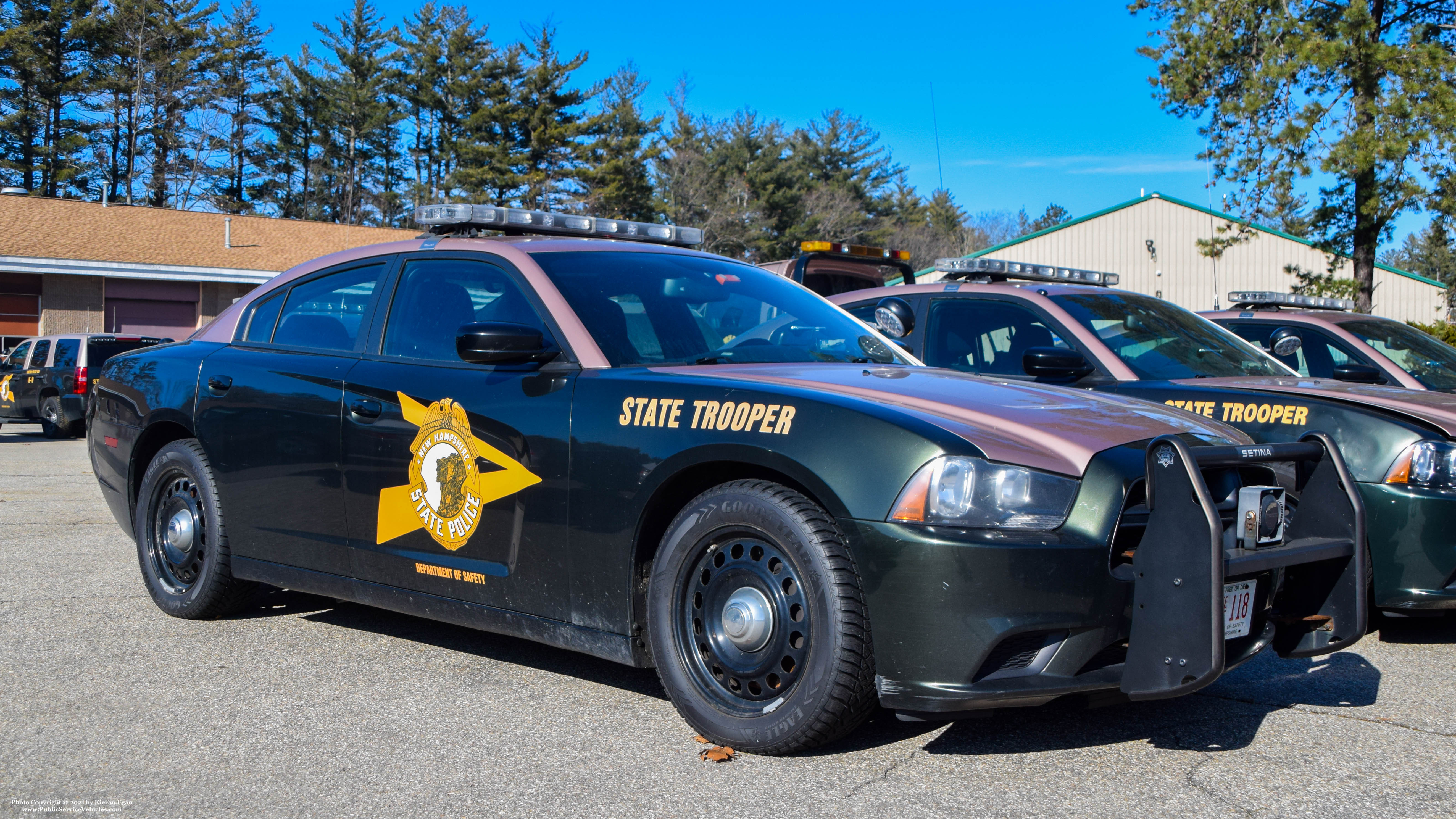 A photo  of New Hampshire State Police
            Cruiser 118, a 2014 Dodge Charger             taken by Kieran Egan