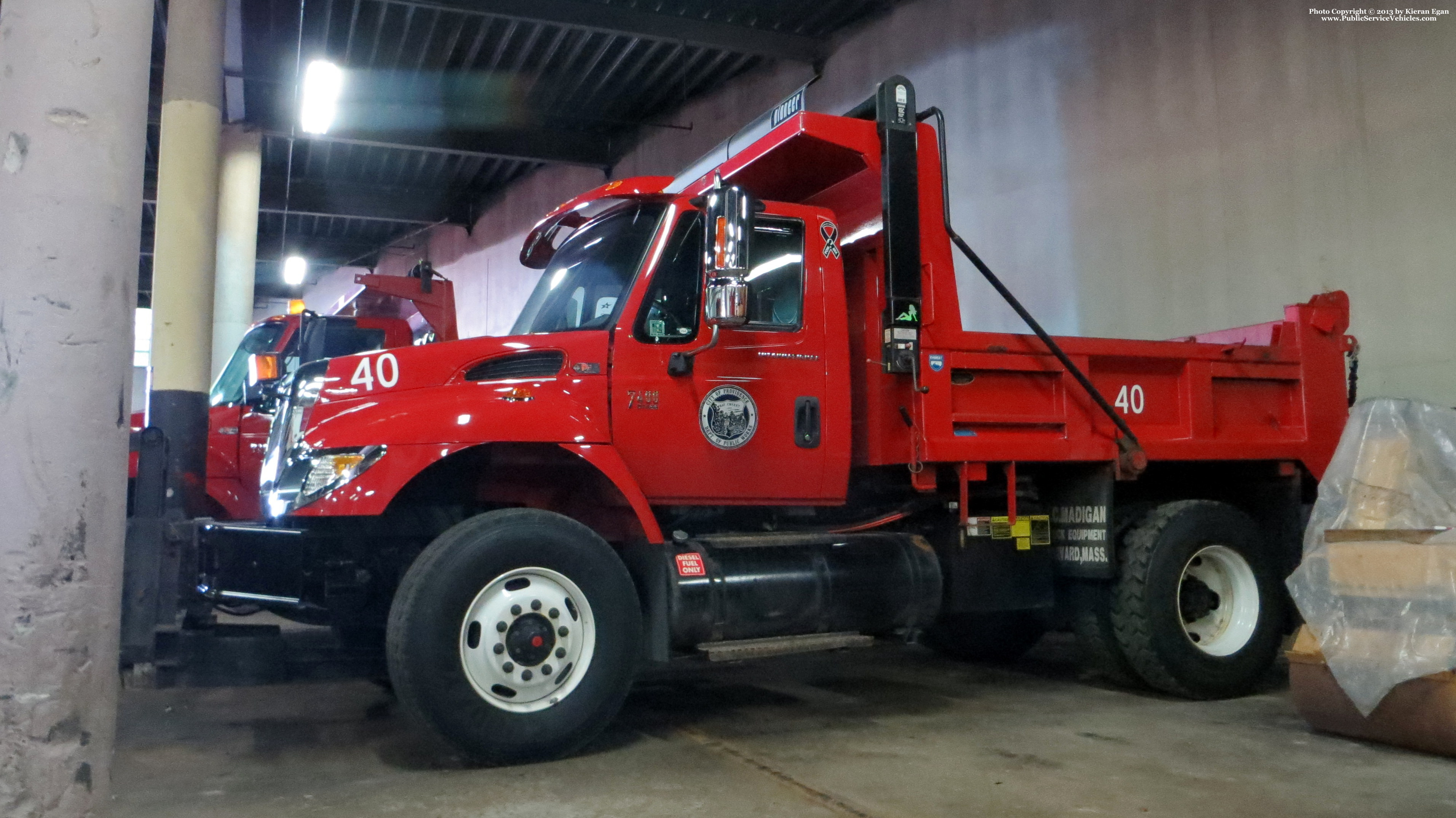 A photo  of Providence Highway Division
            Truck 40, a 2002-2013 International 7400             taken by Kieran Egan