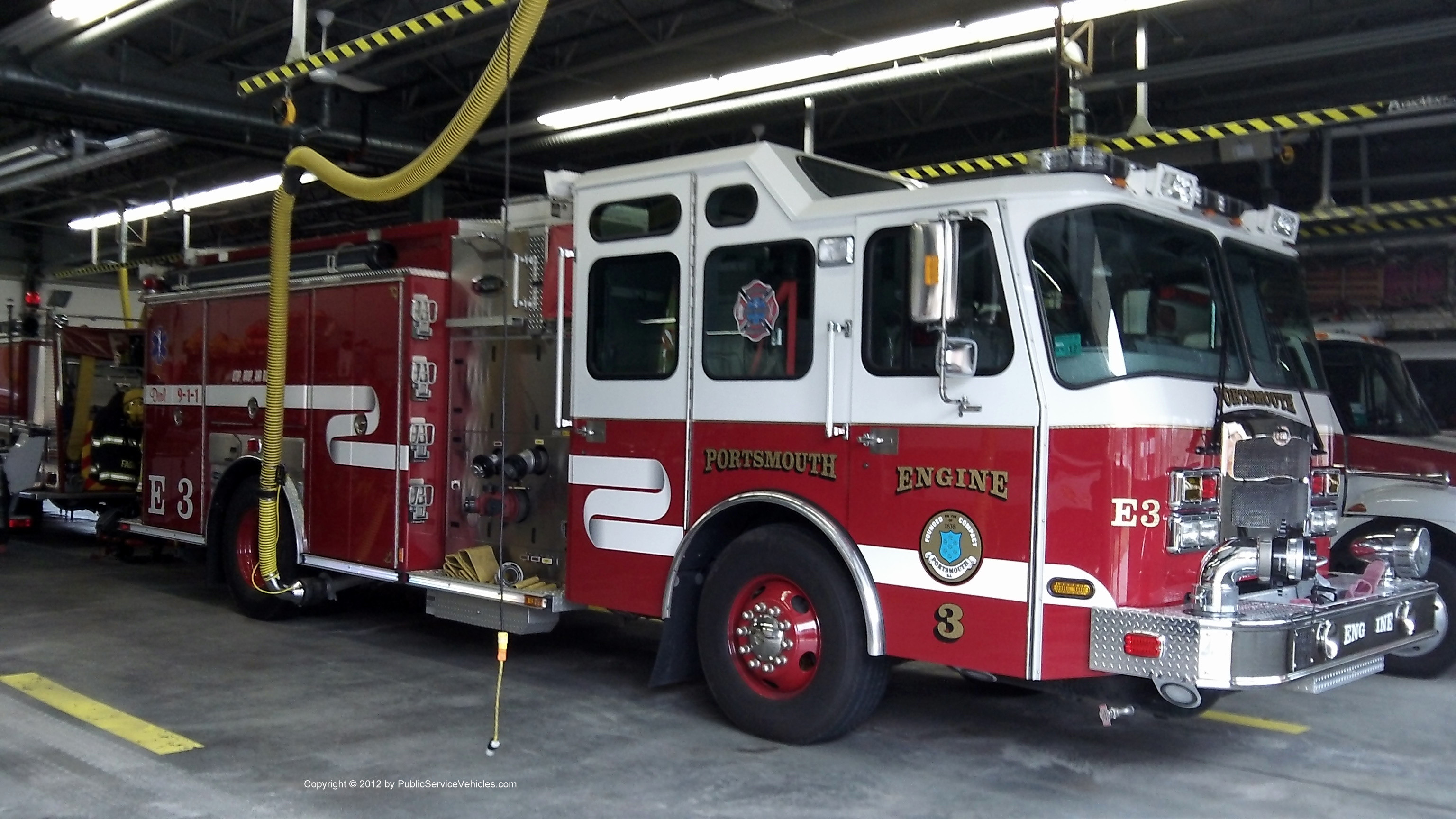 A photo  of Portsmouth Fire
            Engine 3, a 2011 E-One Typhoon             taken by Kieran Egan