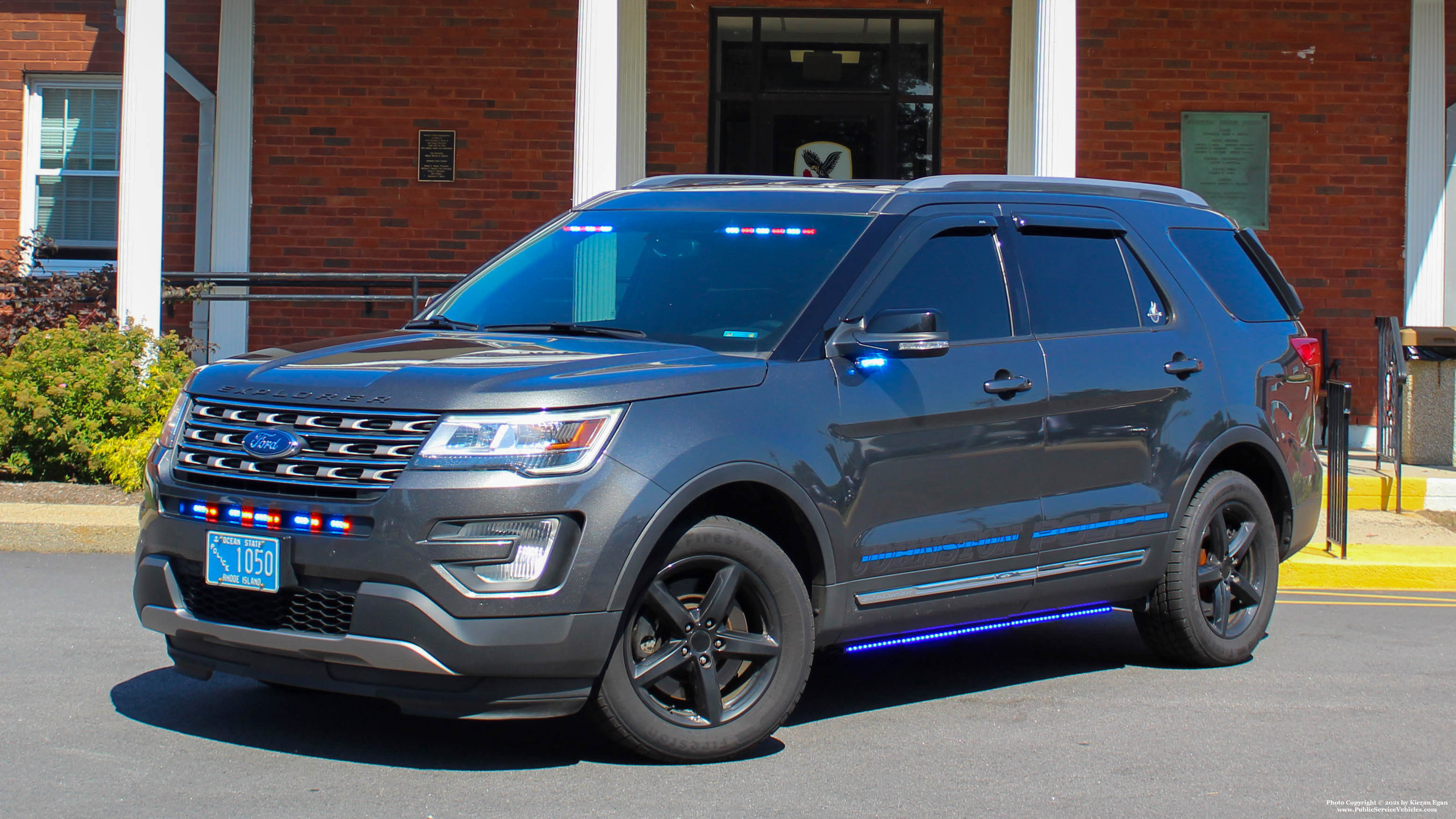 A photo  of Johnston Police
            Cruiser 1050, a 2019 Ford Police Interceptor Utility             taken by Kieran Egan