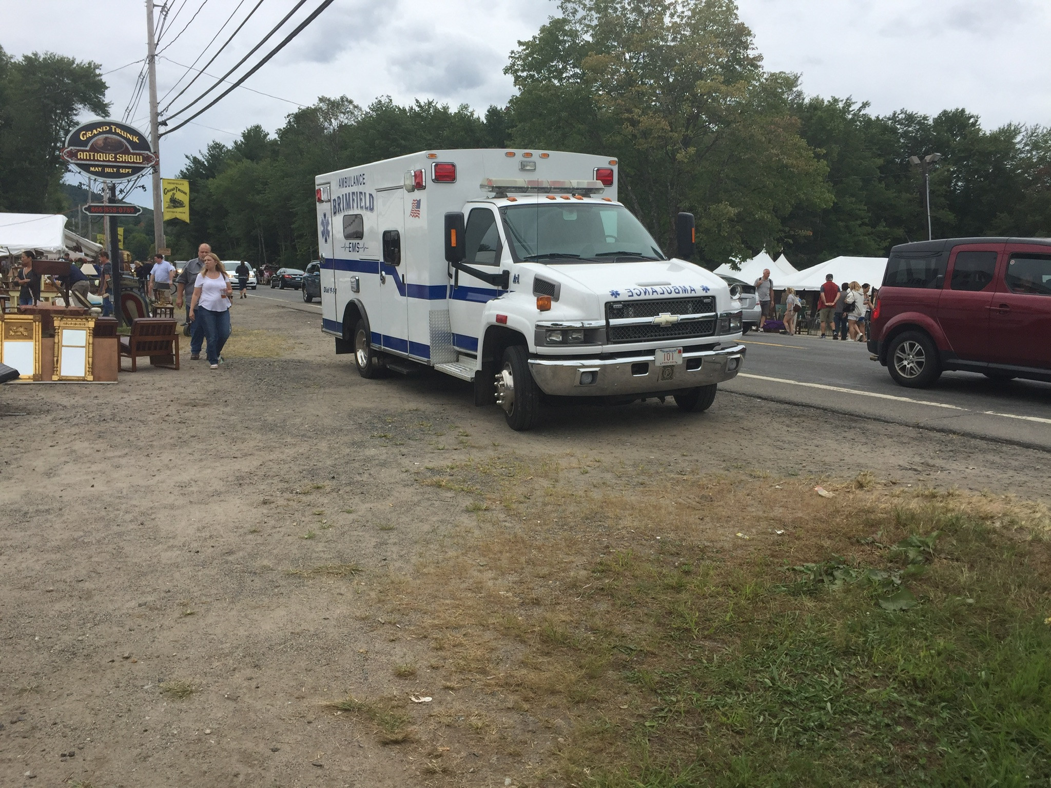 A photo  of Brimfield Ambulance
            Ambulance 1, a 2009 Chevrolet C4500             taken by @riemergencyvehicles