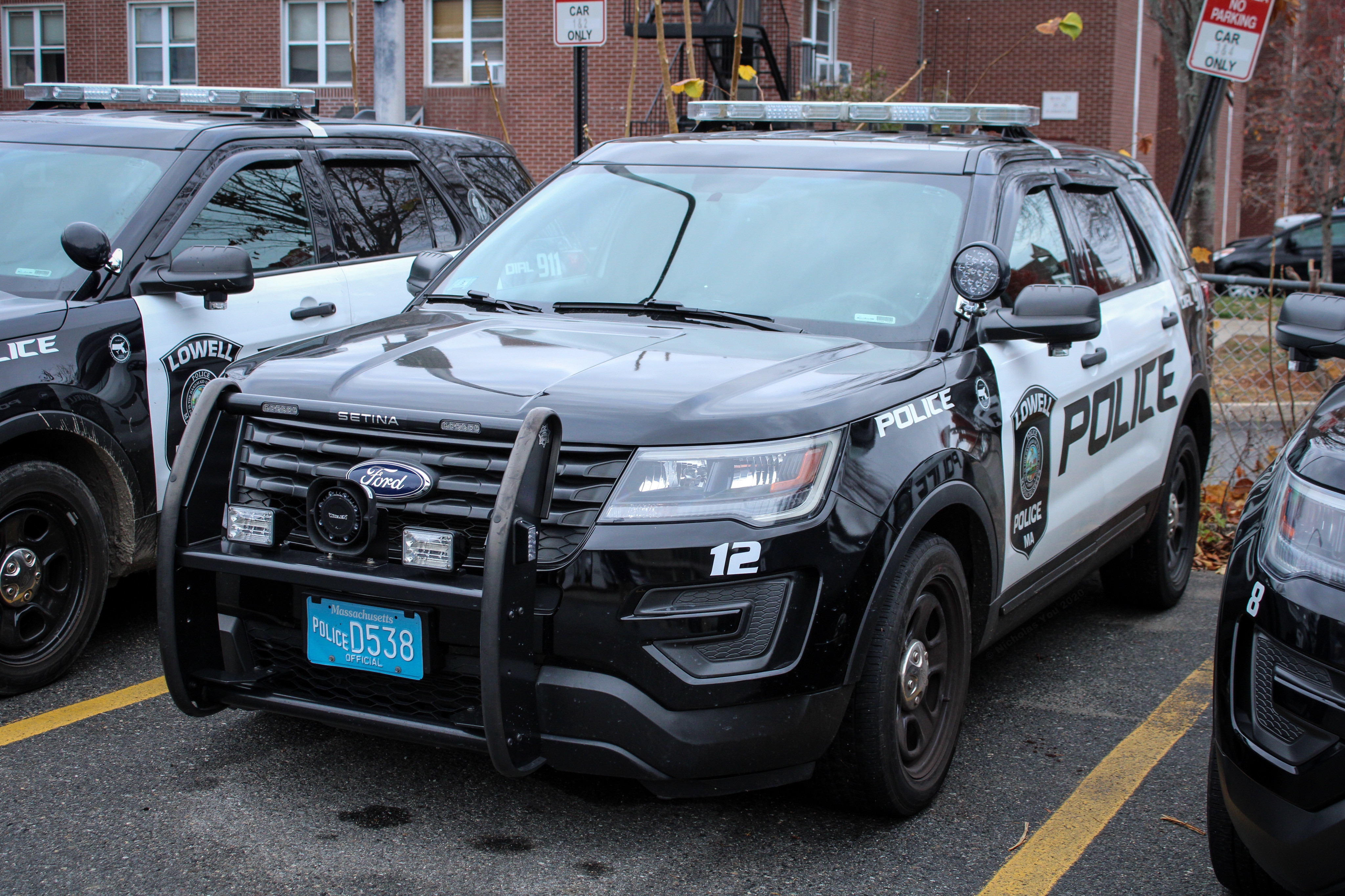 A photo  of Lowell Police
            Car 12, a 2017 Ford Police Interceptor Utility             taken by Nicholas You