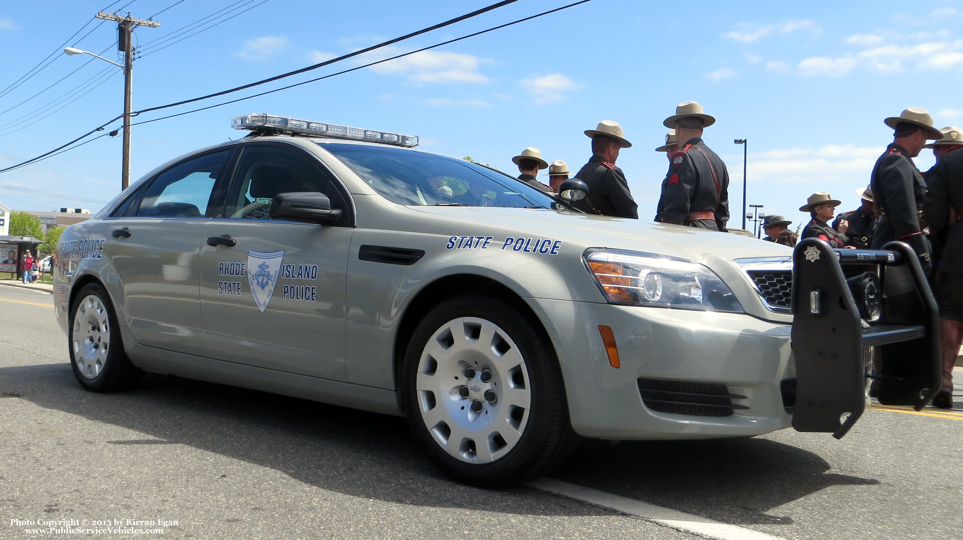 A photo  of Rhode Island State Police
            Cruiser 55, a 2013 Chevrolet Caprice             taken by Kieran Egan