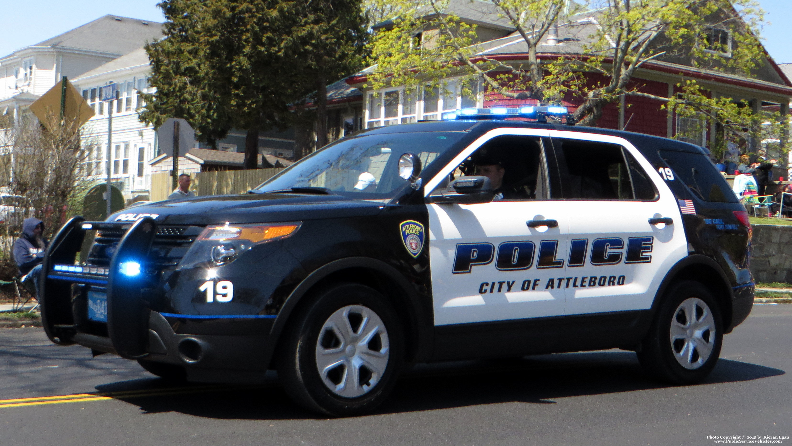 A photo  of Attleboro Police
            Car 19, a 2015 Ford Police Interceptor Utility             taken by Kieran Egan
