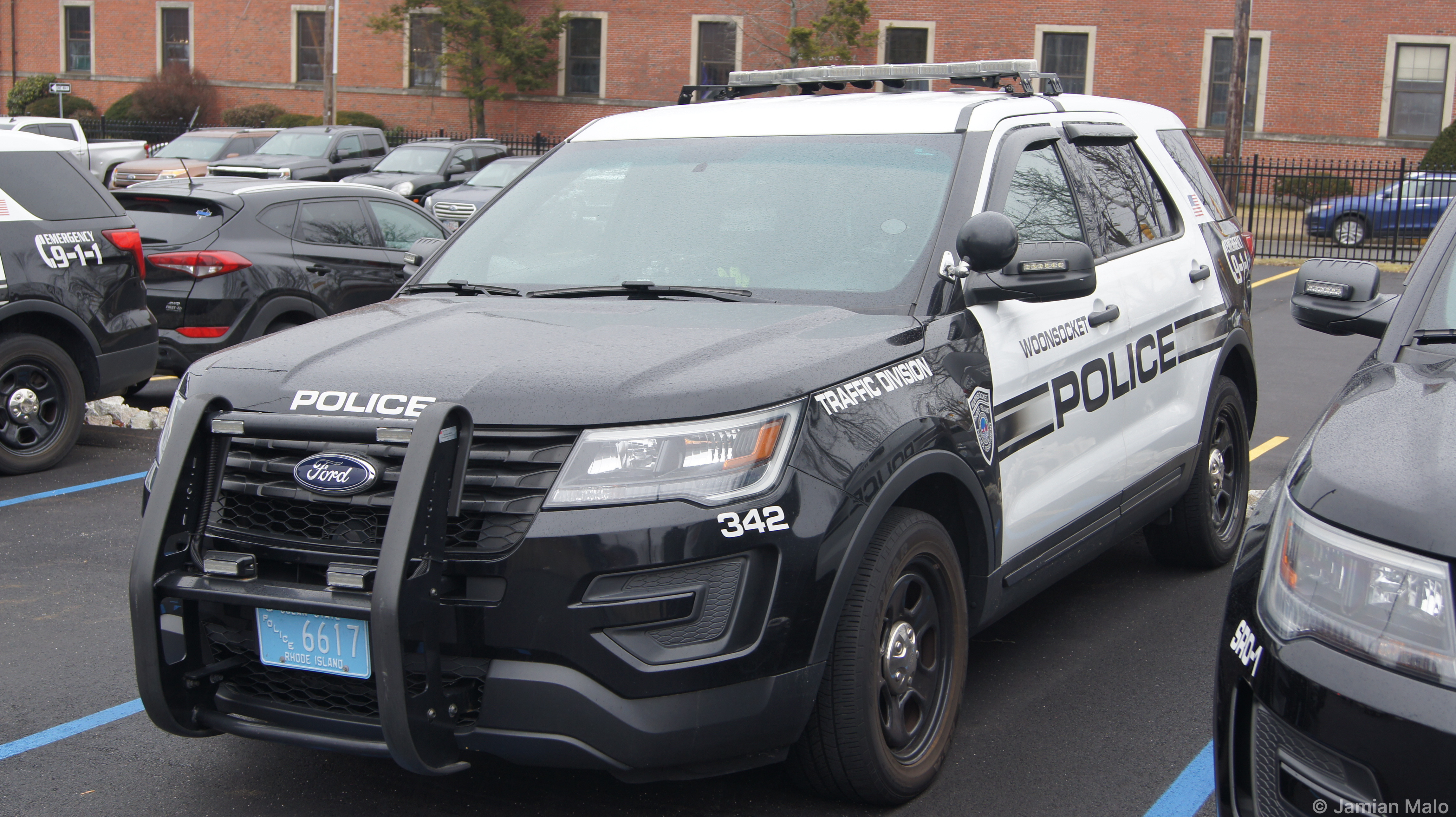 A photo  of Woonsocket Police
            Cruiser 342, a 2016-2018 Ford Police Interceptor Utility             taken by Jamian Malo