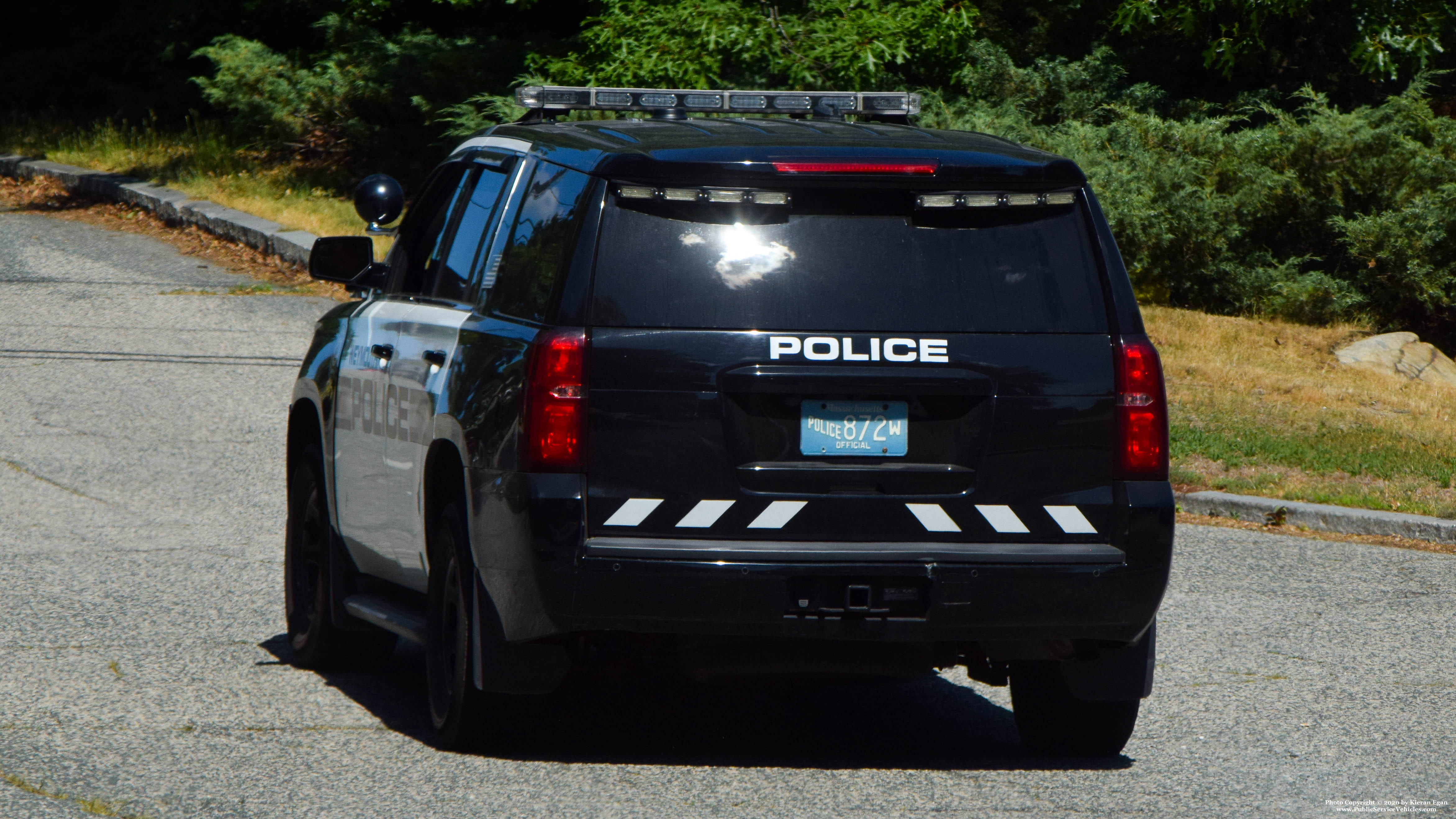 A photo  of Weymouth Police
            Cruiser 872, a 2015-2020 Chevrolet Tahoe             taken by Kieran Egan