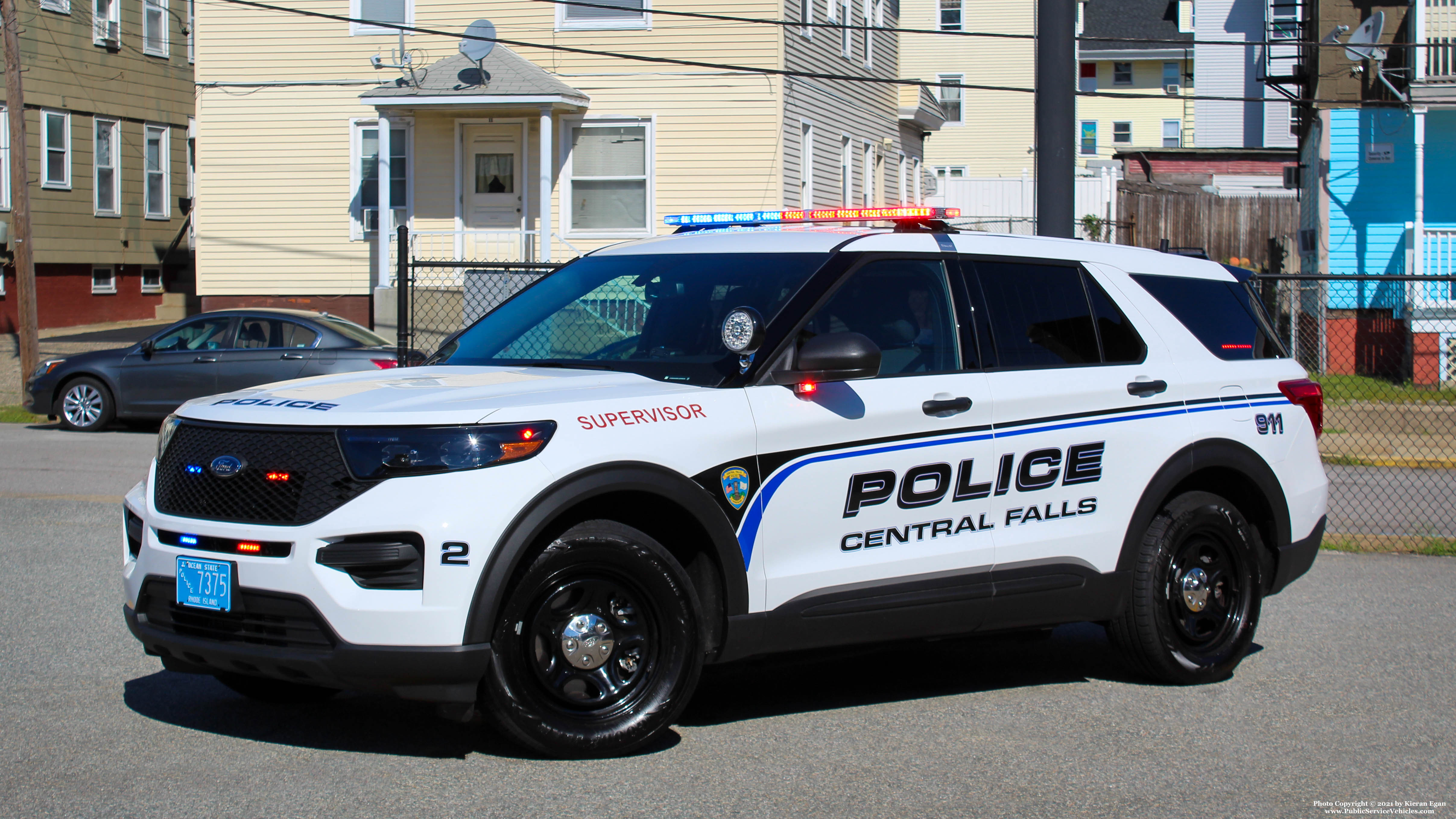 A photo  of Central Falls Police
            Car 2, a 2021 Ford Police Interceptor Utility             taken by Kieran Egan