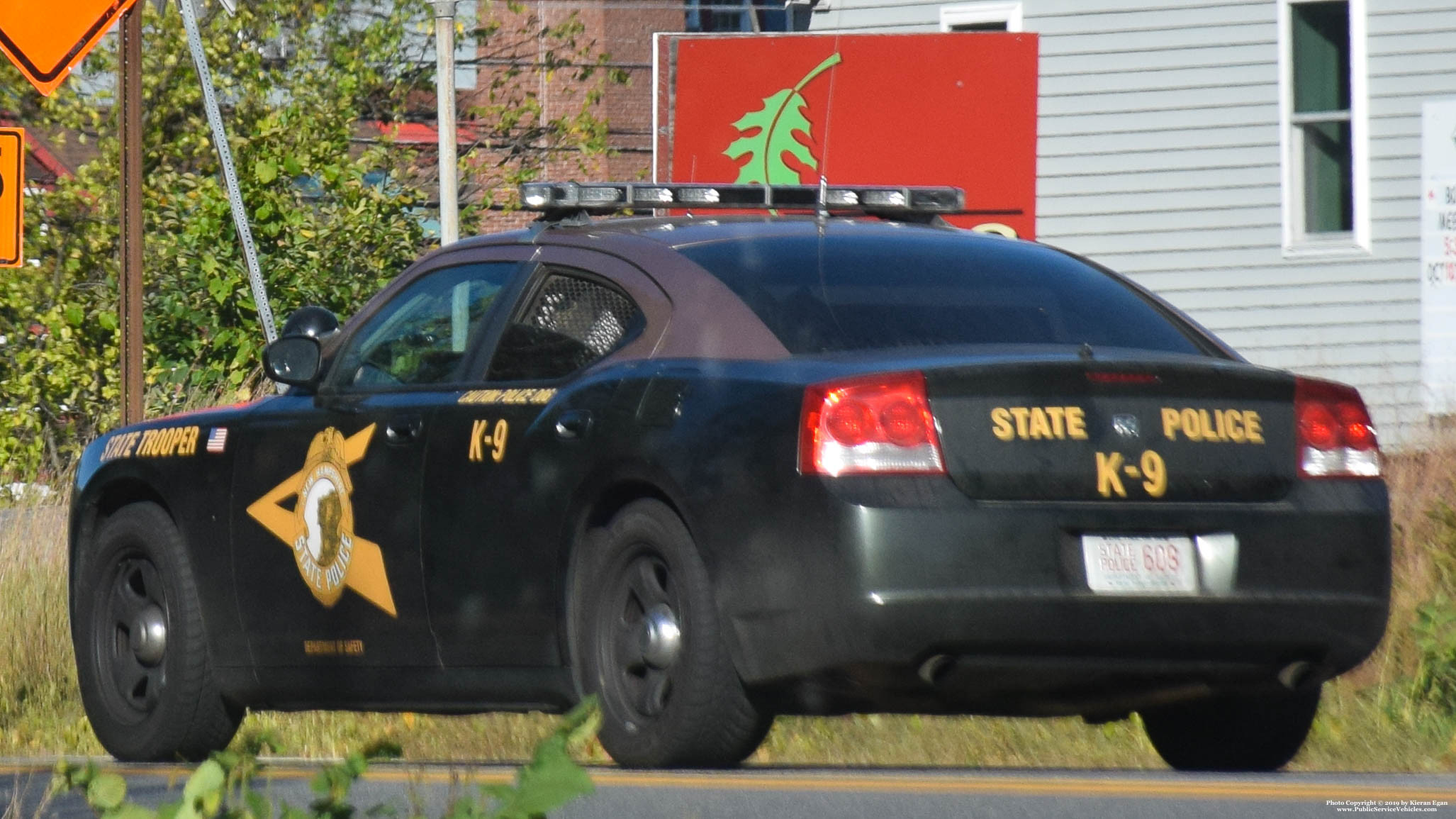 A photo  of New Hampshire State Police
            Cruiser 609, a 2006-2010 Dodge Charger             taken by Kieran Egan