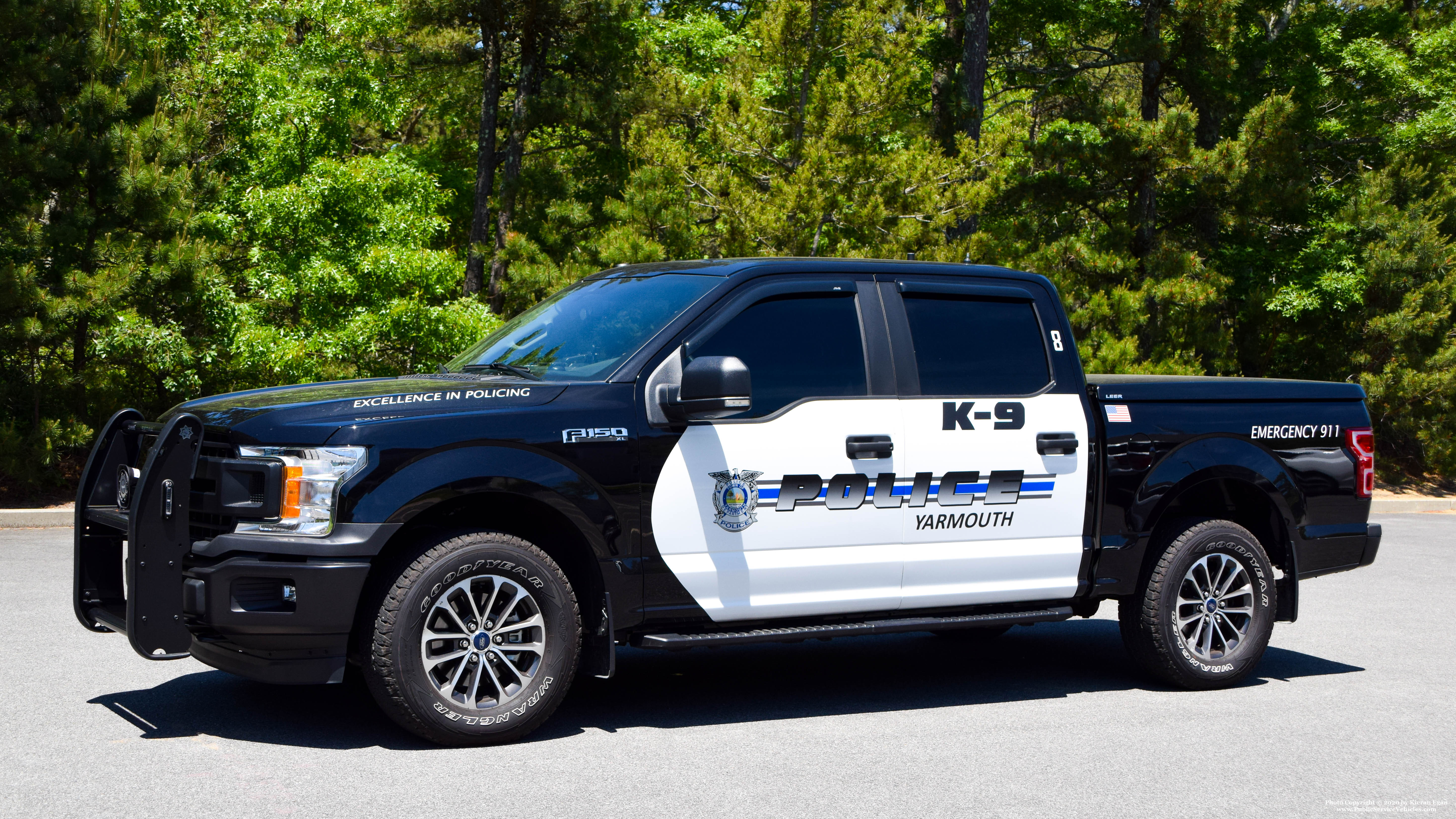 A photo  of Yarmouth Police
            J-8, a 2019 Ford F-150 Police Responder             taken by Kieran Egan