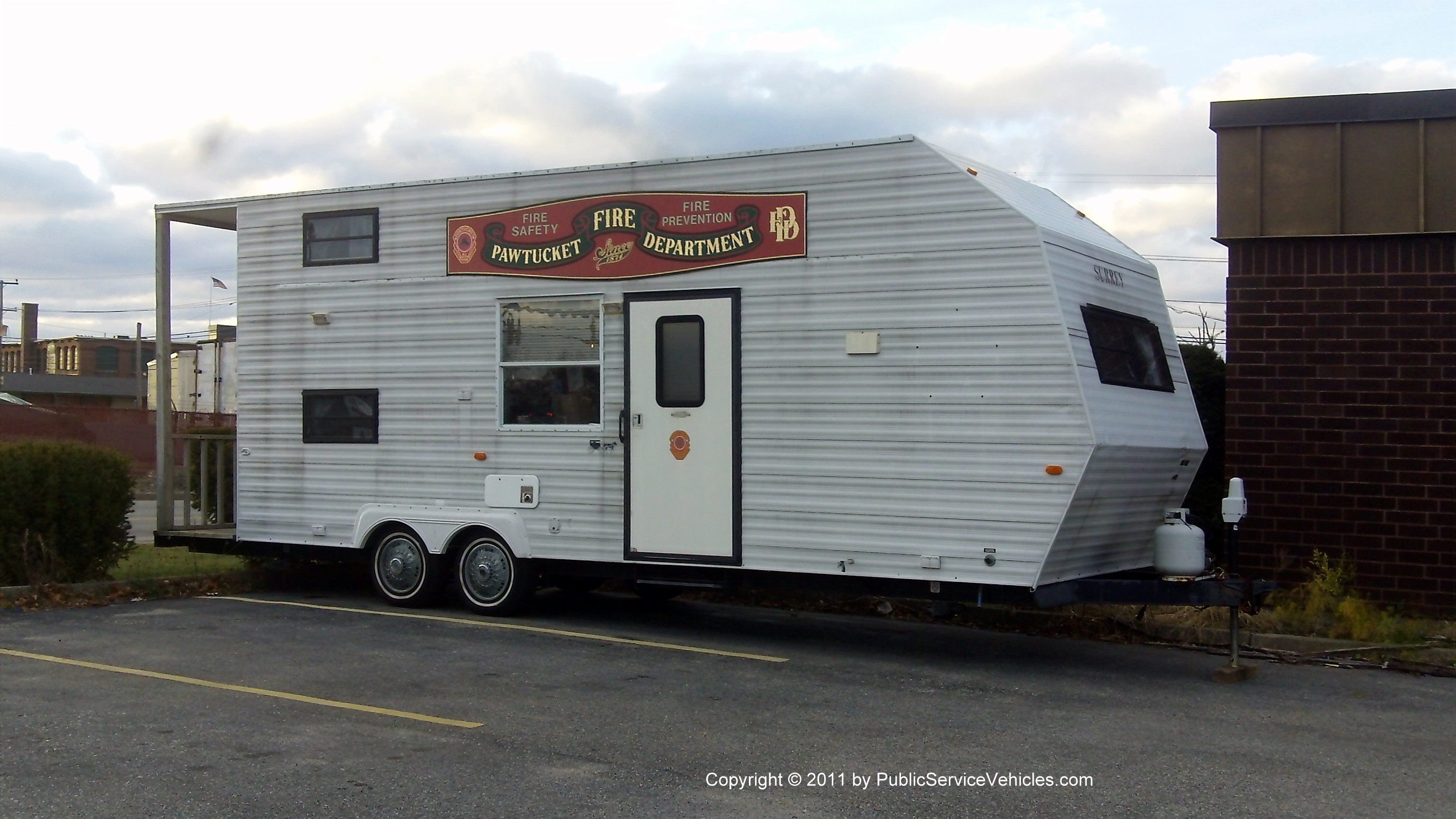 A photo  of Pawtucket Fire
            Fire Prevention Trailer, a 1990-2010 Trailer             taken by Kieran Egan