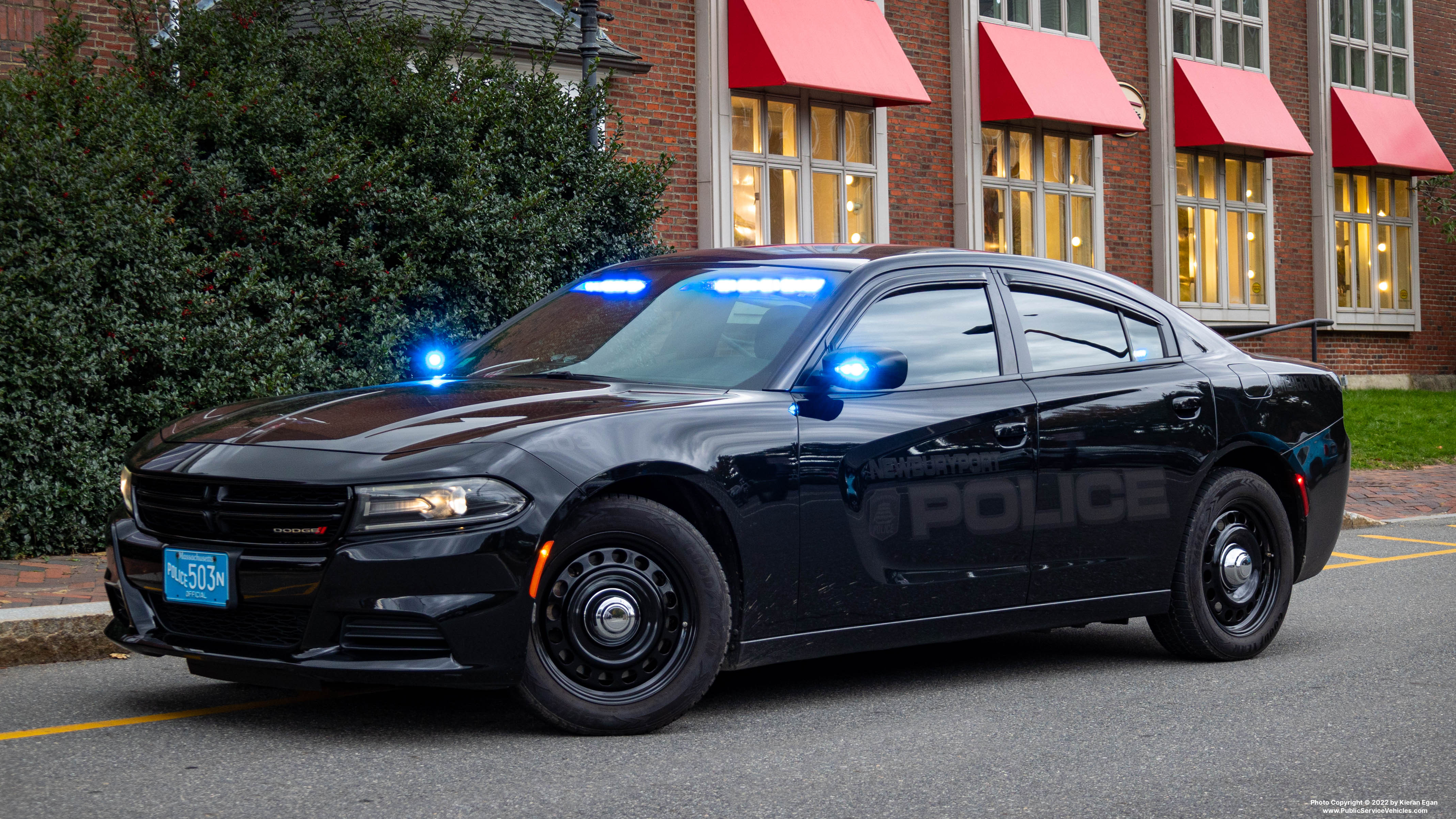 A photo  of Newburyport Police
            Cruiser 503, a 2019 Dodge Charger             taken by Kieran Egan