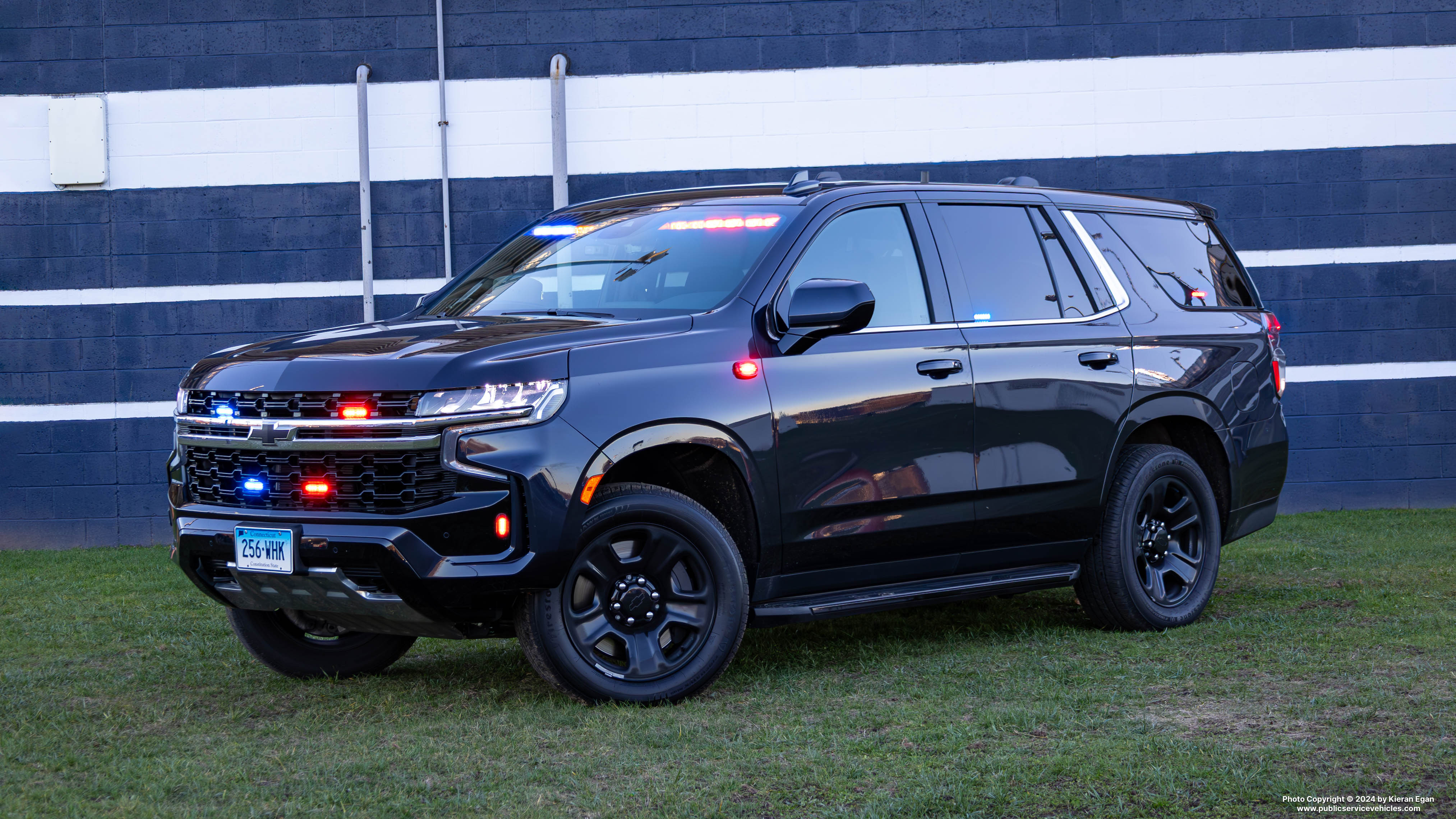 A photo  of Connecticut State Police
            Cruiser 256, a 2023 Chevrolet Tahoe             taken by Kieran Egan