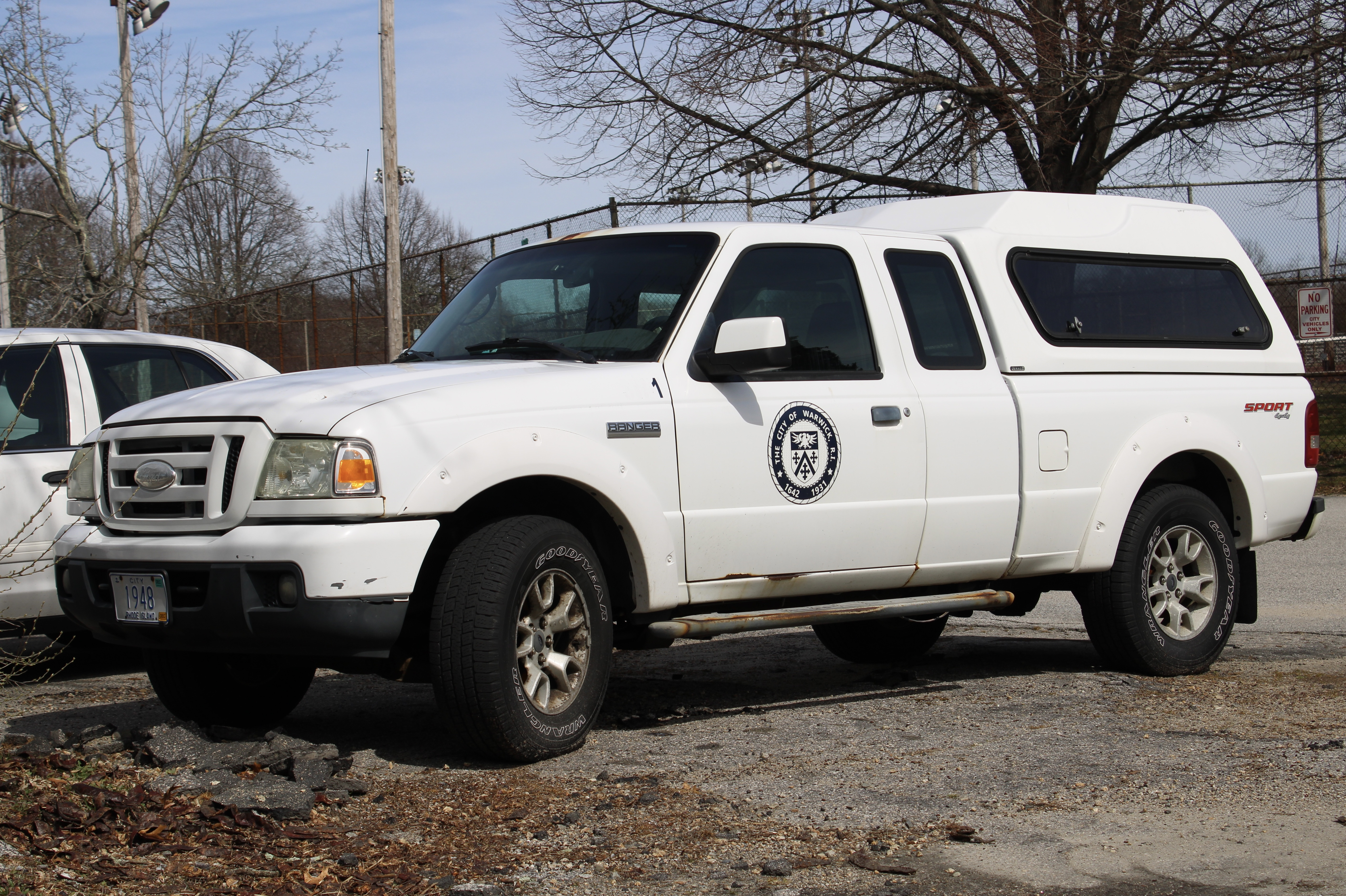 A photo  of Warwick Public Works
            Truck 1948, a 2006-2012 Ford Ranger SuperCab             taken by @riemergencyvehicles