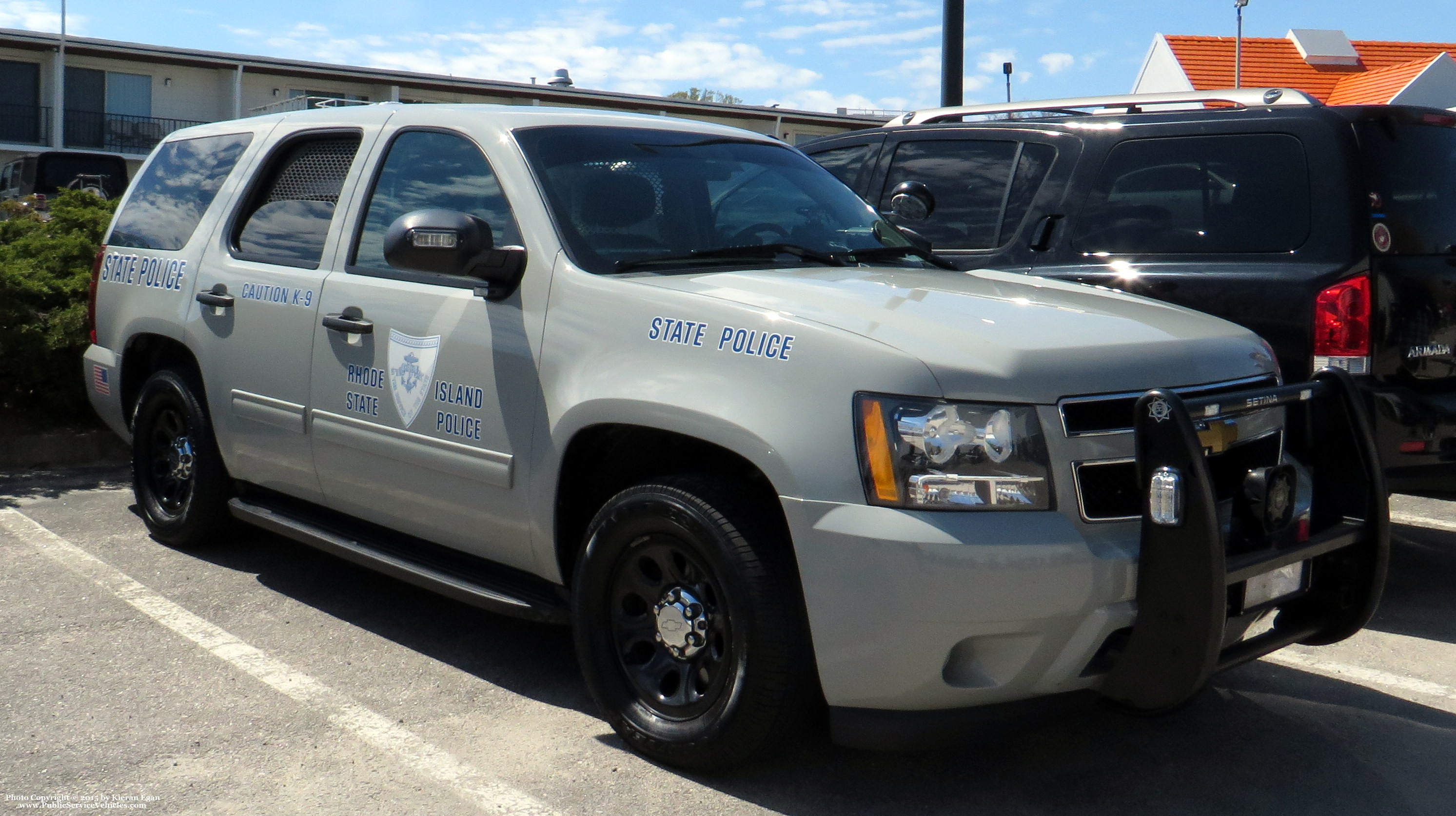 A photo  of Rhode Island State Police
            Cruiser 212, a 2013 Chevrolet Tahoe             taken by Kieran Egan