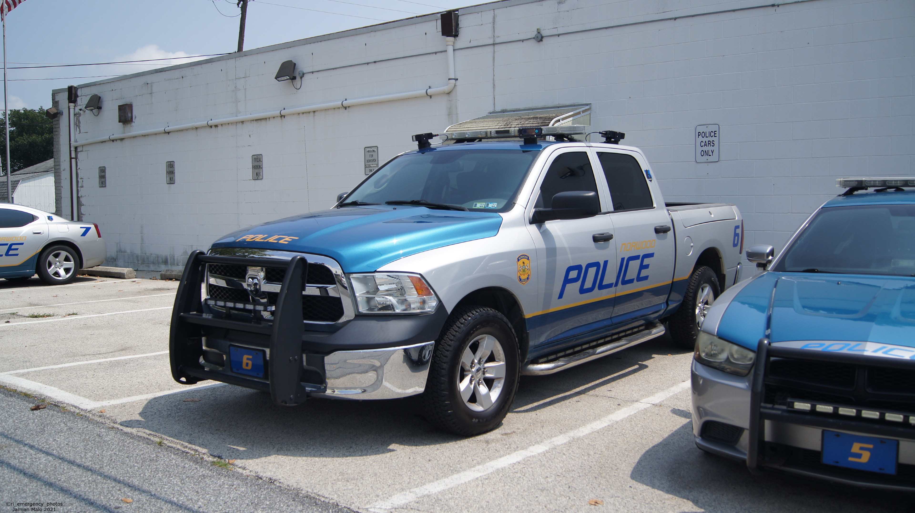 A photo  of Norwood Police
            Car 6, a 2010-2021 RAM 1500             taken by Jamian Malo