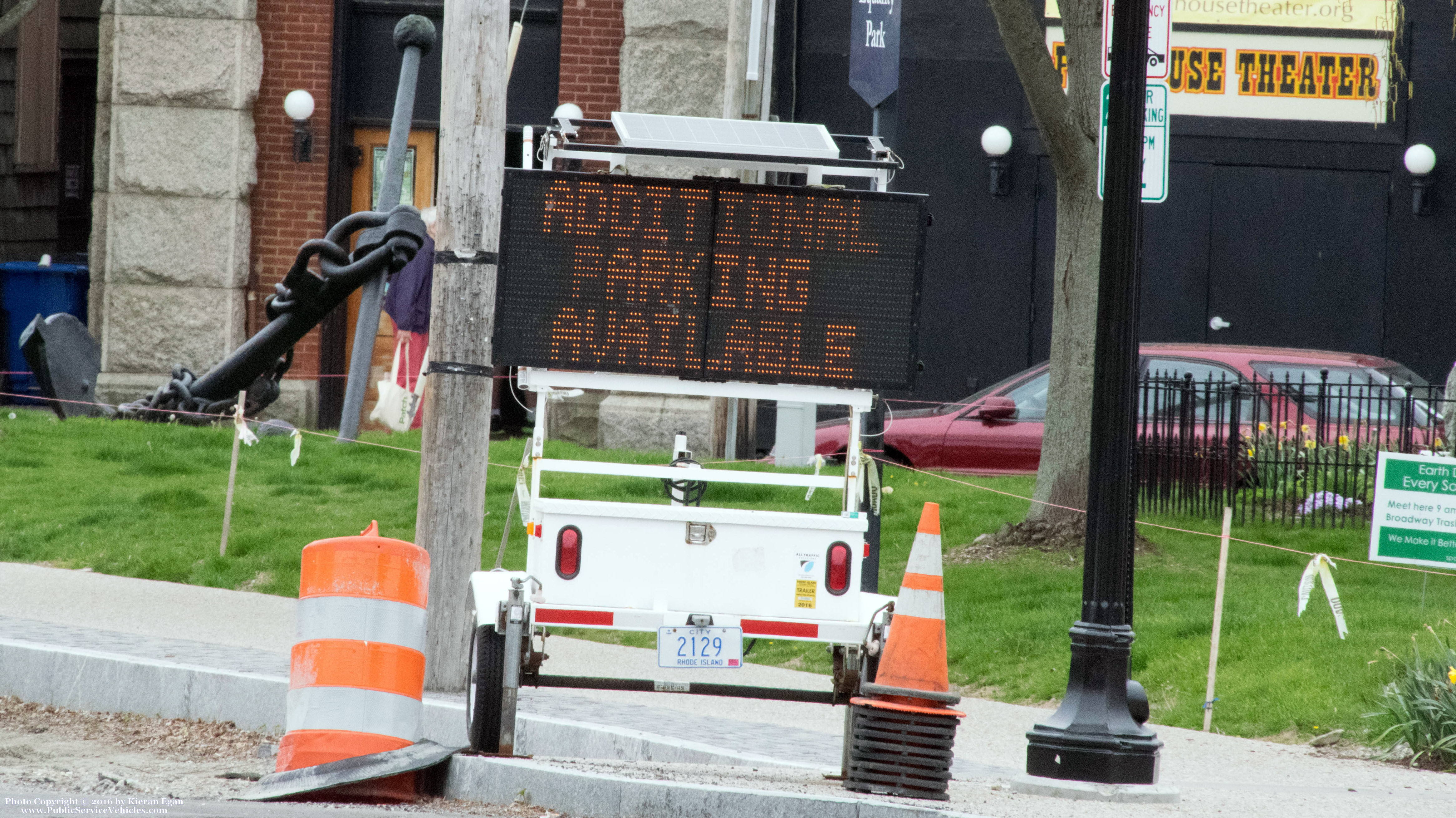 A photo  of Newport Police
            Speed Trailer, a 2006-2010 All Traffic Solutions Speed Monitor             taken by Kieran Egan