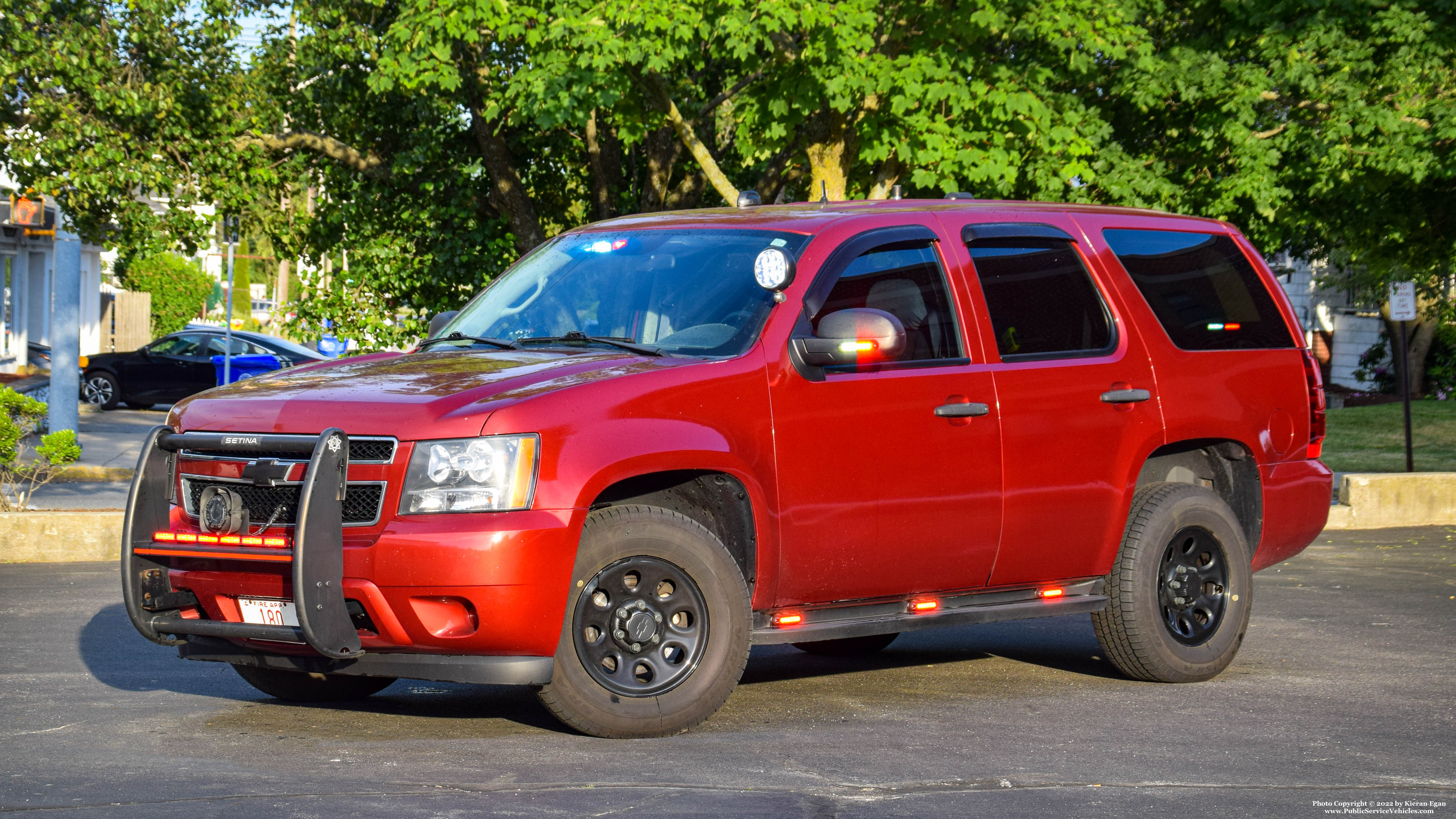 A photo  of East Providence Fire
            Car 41, a 2013 Chevrolet Tahoe             taken by Kieran Egan