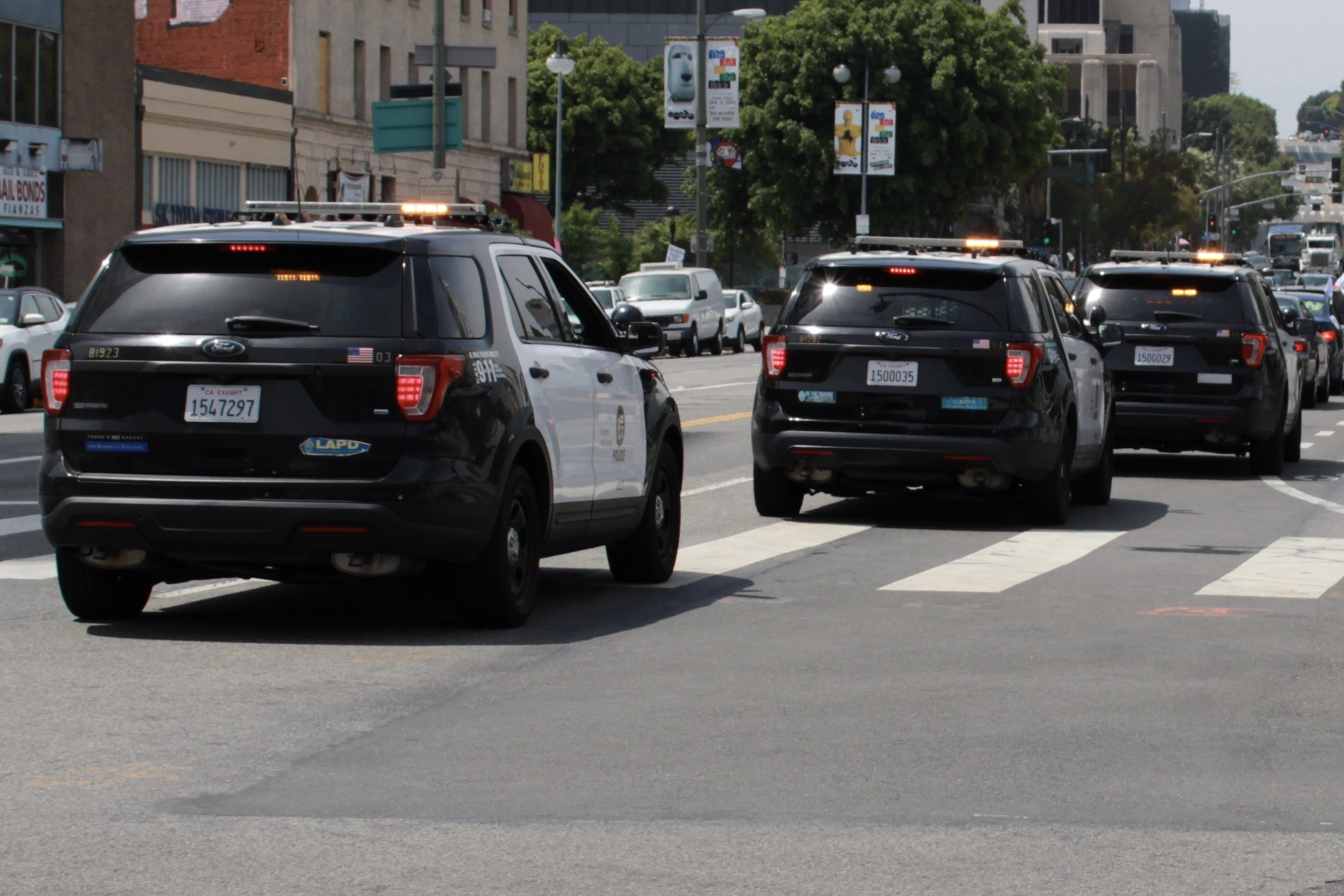 A photo  of Los Angeles Police
            Shop 81923, a 2018-2019 Ford Police Interceptor Utility             taken by @riemergencyvehicles