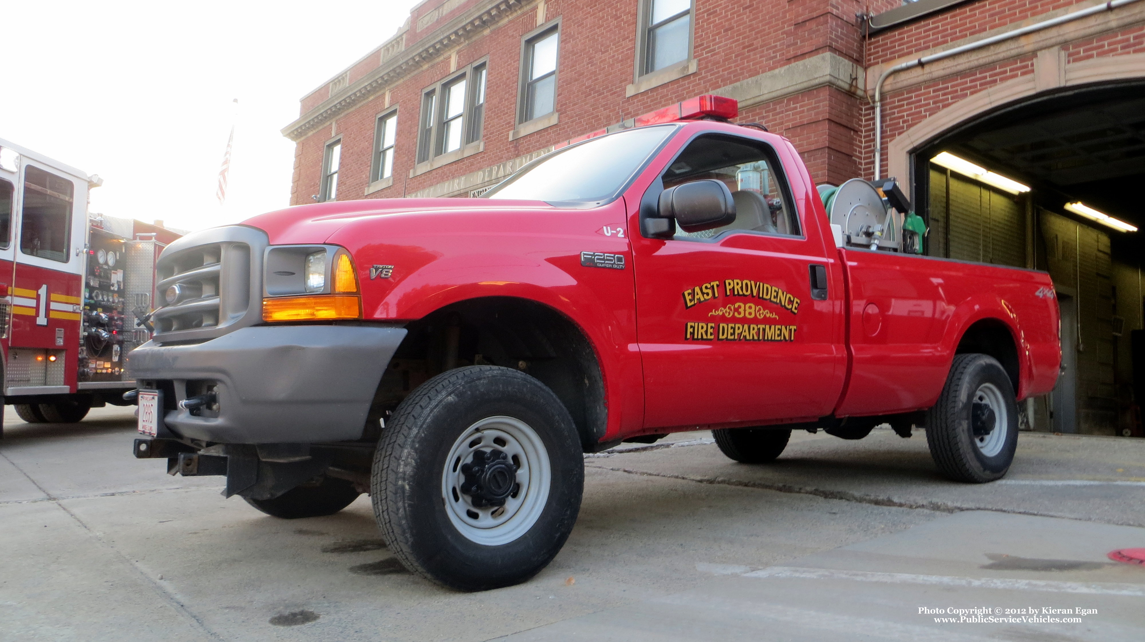 A photo  of East Providence Fire
            Utility 2, a 2001 Ford F-250             taken by Kieran Egan