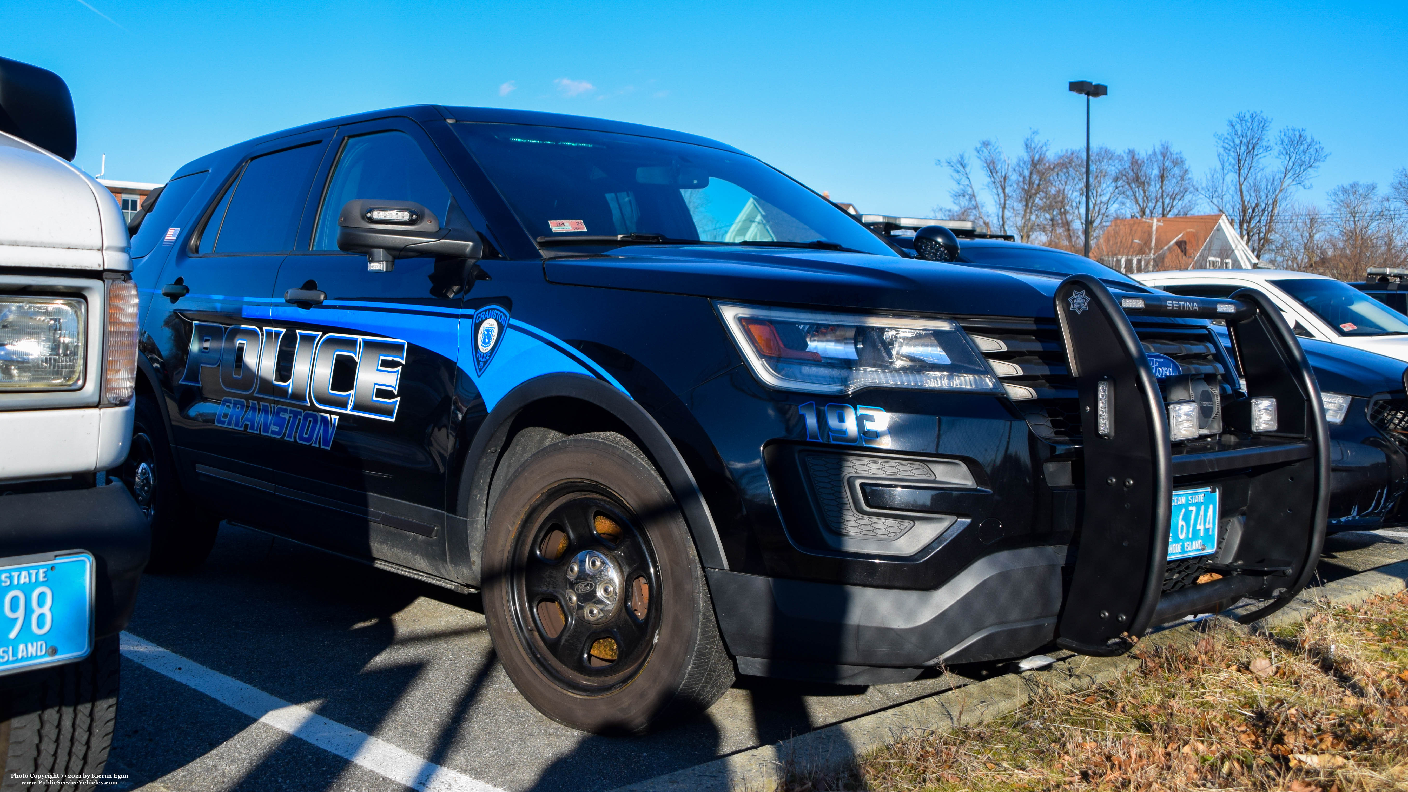 A photo  of Cranston Police
            Cruiser 193, a 2016-2017 Ford Police Interceptor Utility             taken by Kieran Egan