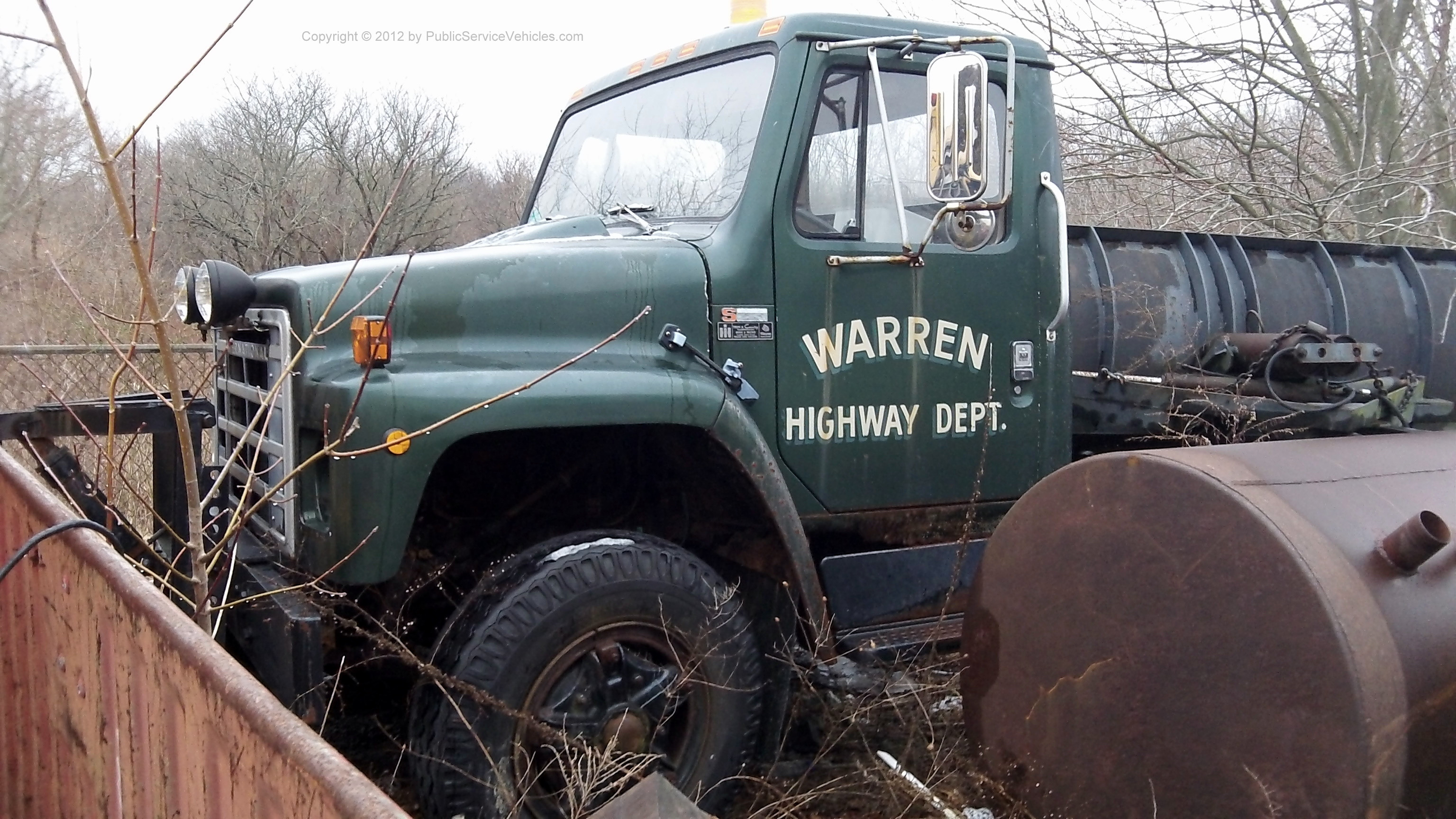 A photo  of Warren Public Works
            Truck, a 1978-1987 International S-Series             taken by Kieran Egan