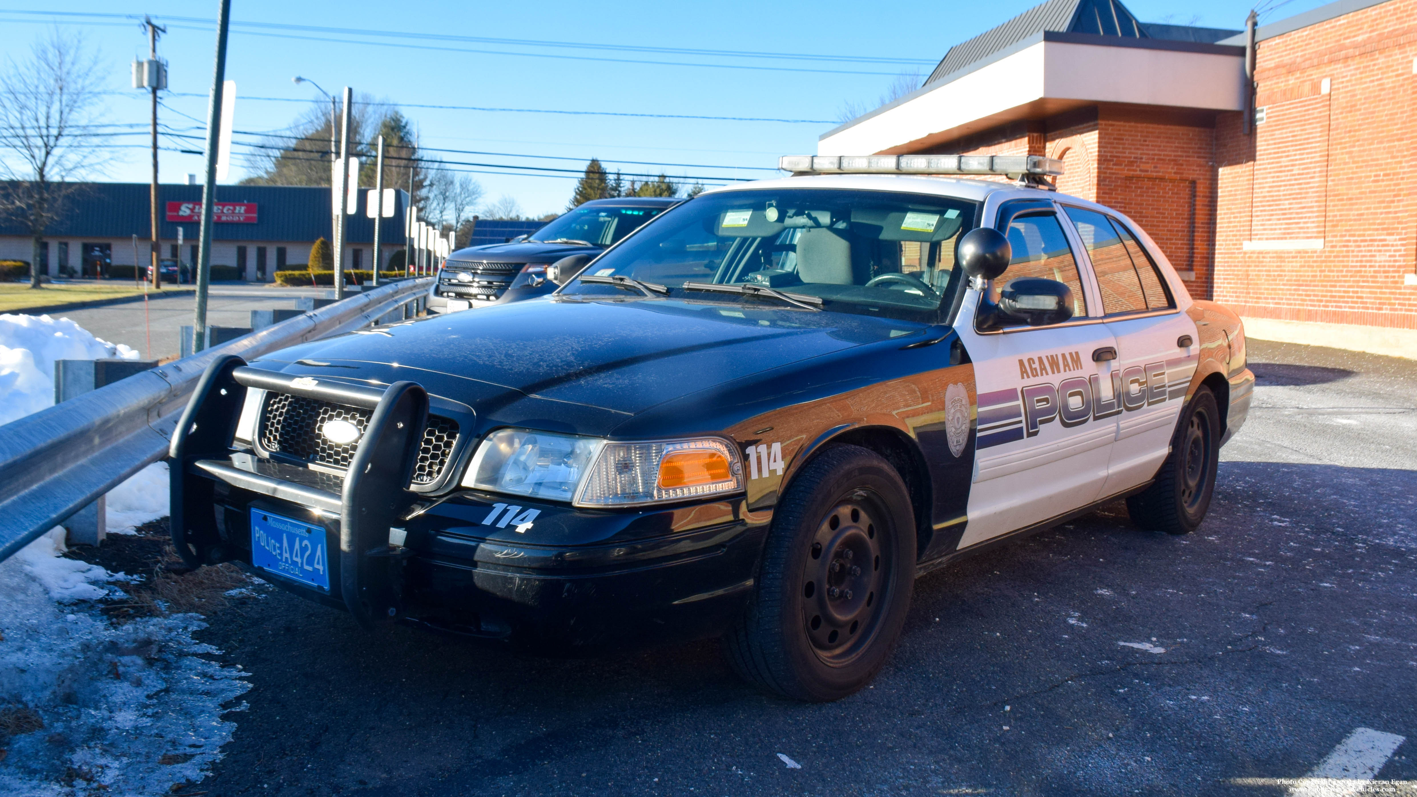 A photo  of Agawam Police
            Cruiser 114, a 2011 Ford Crown Victoria Police Interceptor             taken by Kieran Egan