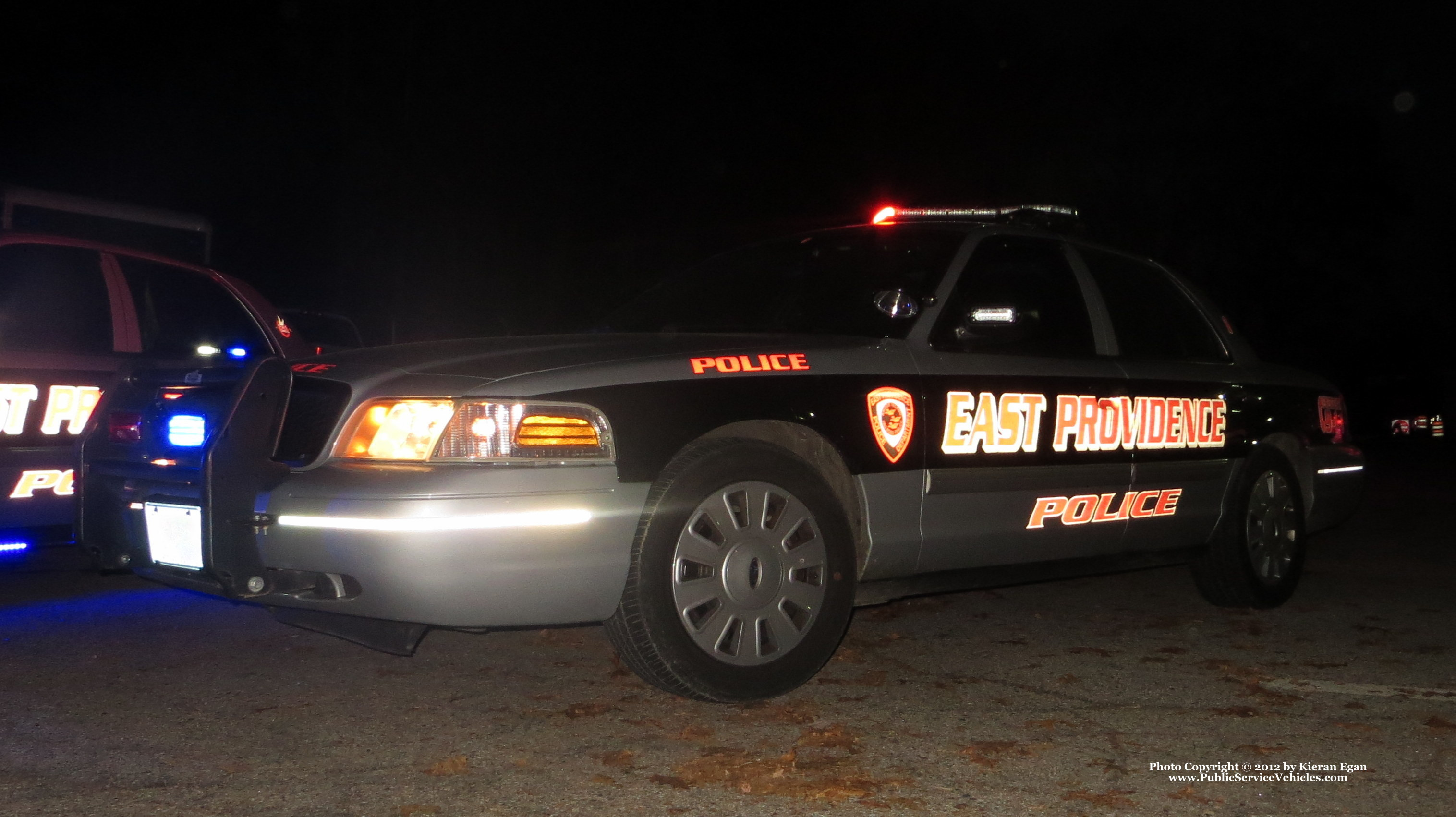 A photo  of East Providence Police
            Car 1, a 2011 Ford Crown Victoria Police Interceptor             taken by Kieran Egan